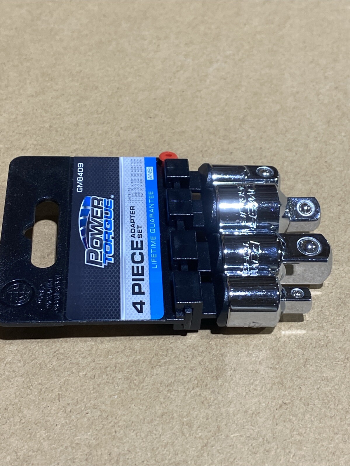 Power Torque 1/4″ 3/8″ 1/2″ 3/4″ Drive Socket Adapter Set – 4 pcs