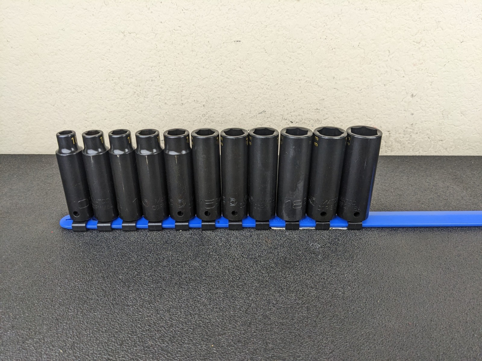 #bp134 Matco Tools NEW 1/2″ Drive METRIC Deep IMPACT Socket Set SCDPM116TA