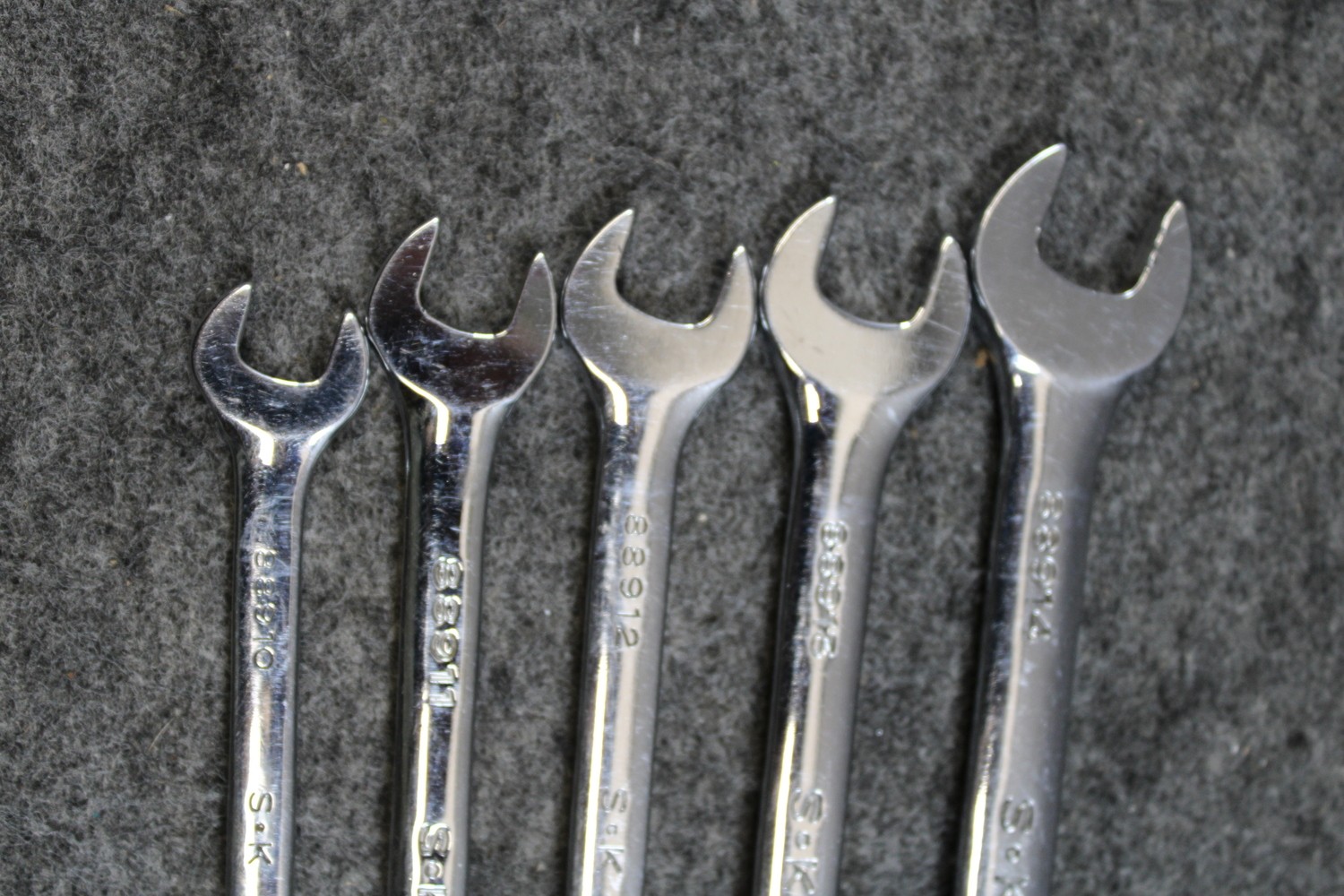 SK Tools Metric Flex Head Combination Wrench Set 10mm-19mm w/Tray (458903)