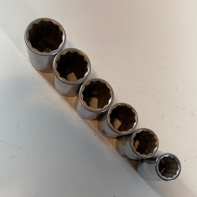 Craftsman USA 1/2″ Drive 6pc Socket Set 13/16″ to 1/2″ Shallow 12pt V Series