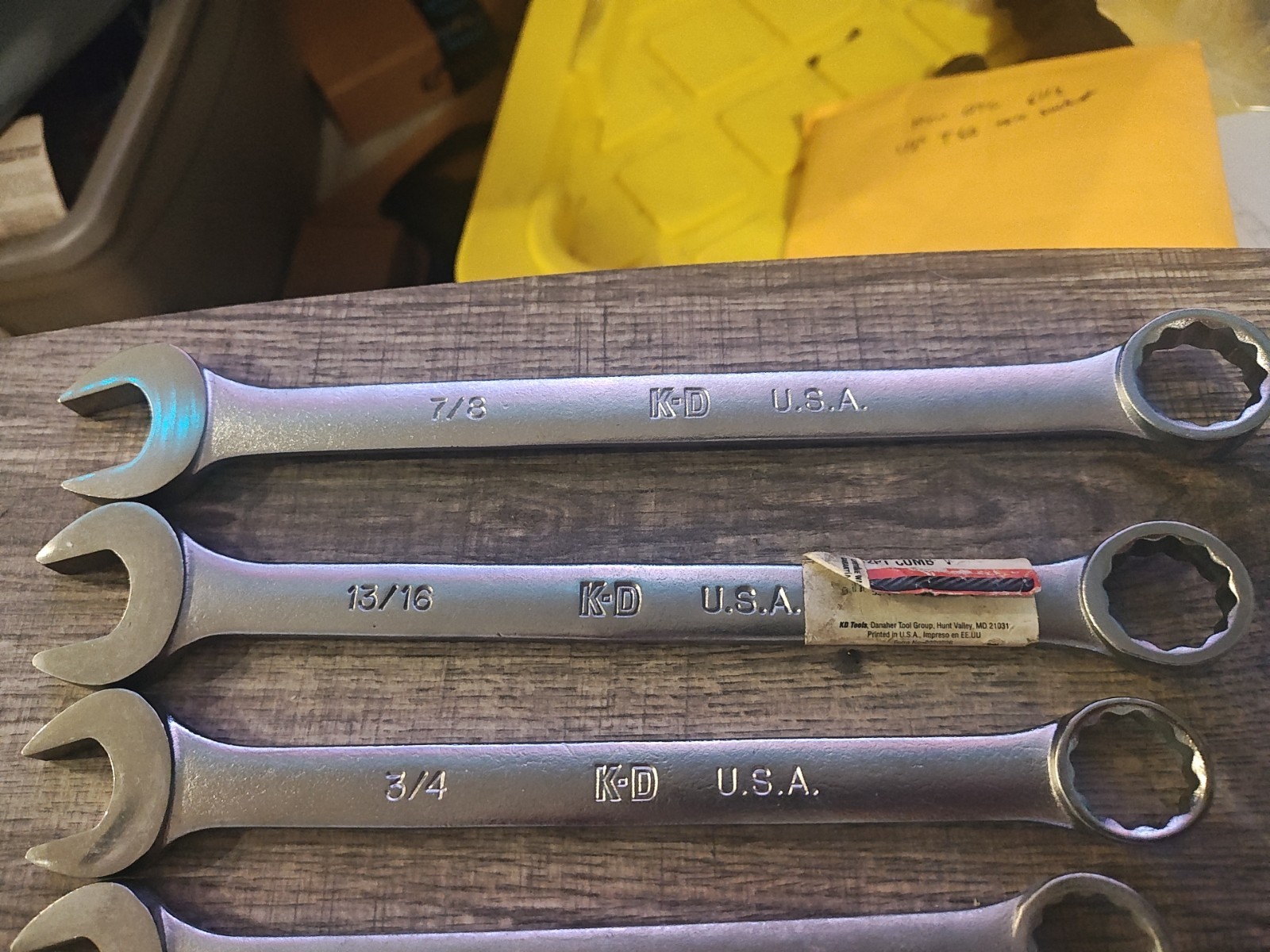 K-D Tools 11pc Combination Wrench Set 1/4″-7/8″new Old Stock Made In USA Read