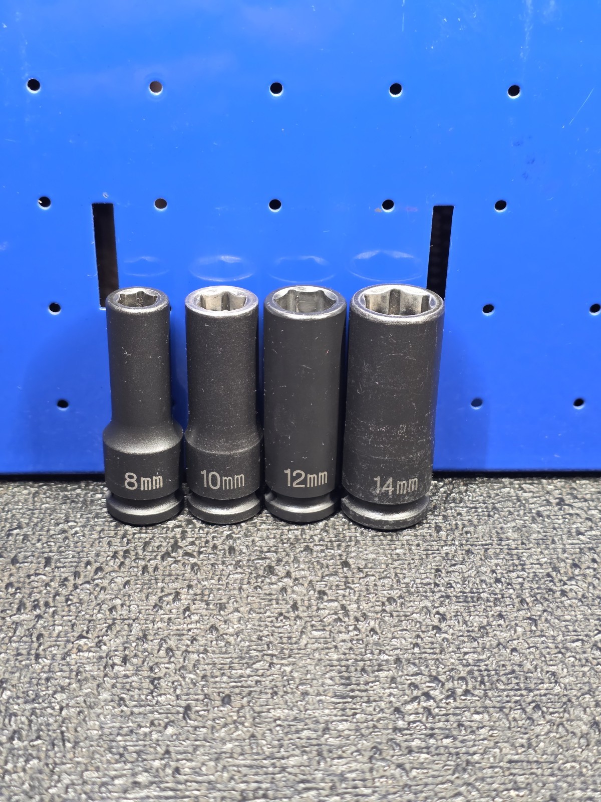 Grey Pneumatic GP 3/8″ Drive 8, 10, 12 & 14mm Magnetic Deep Impact Sockets Nice