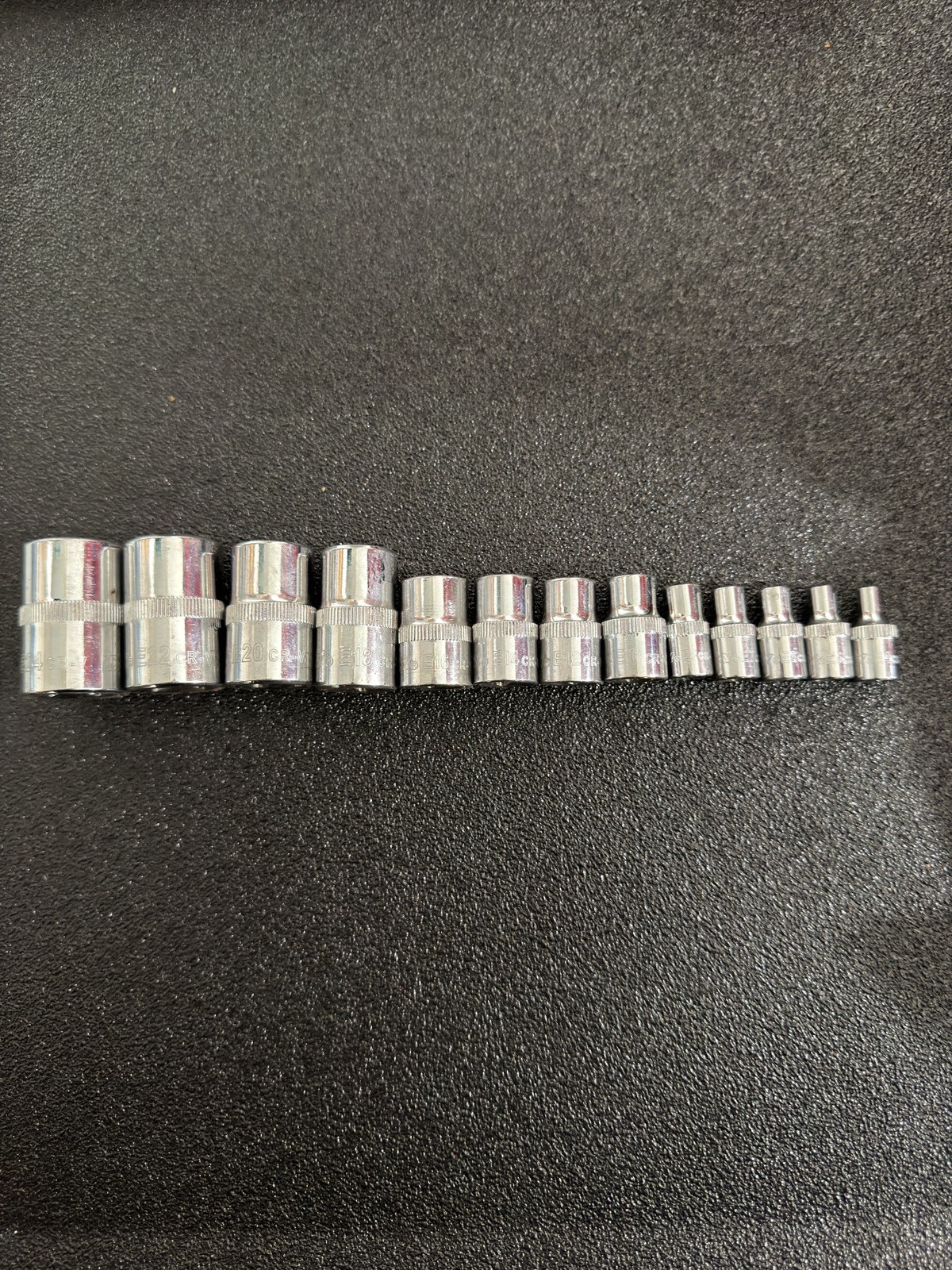 Brand new Husky 13-piece E-Torx socket set including 1/4”, 3/8”, and 1/2” drive