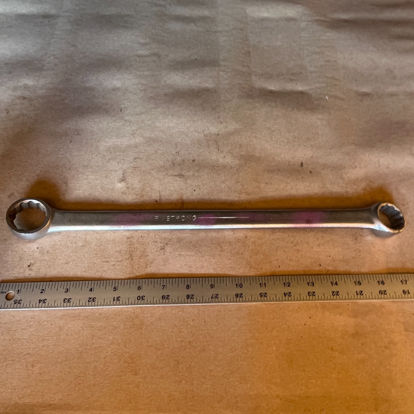 Armstrong 26-769 – 1-1/4″ x 1-1/16″ Offset Box End Wrench Vintage USA Made Tool
