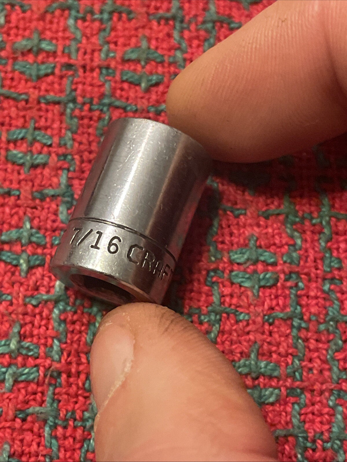 Vintage Craftsman 7/16” Socket 1/4” Drive =V= USA 🇺🇸 6 Point w/ Line
