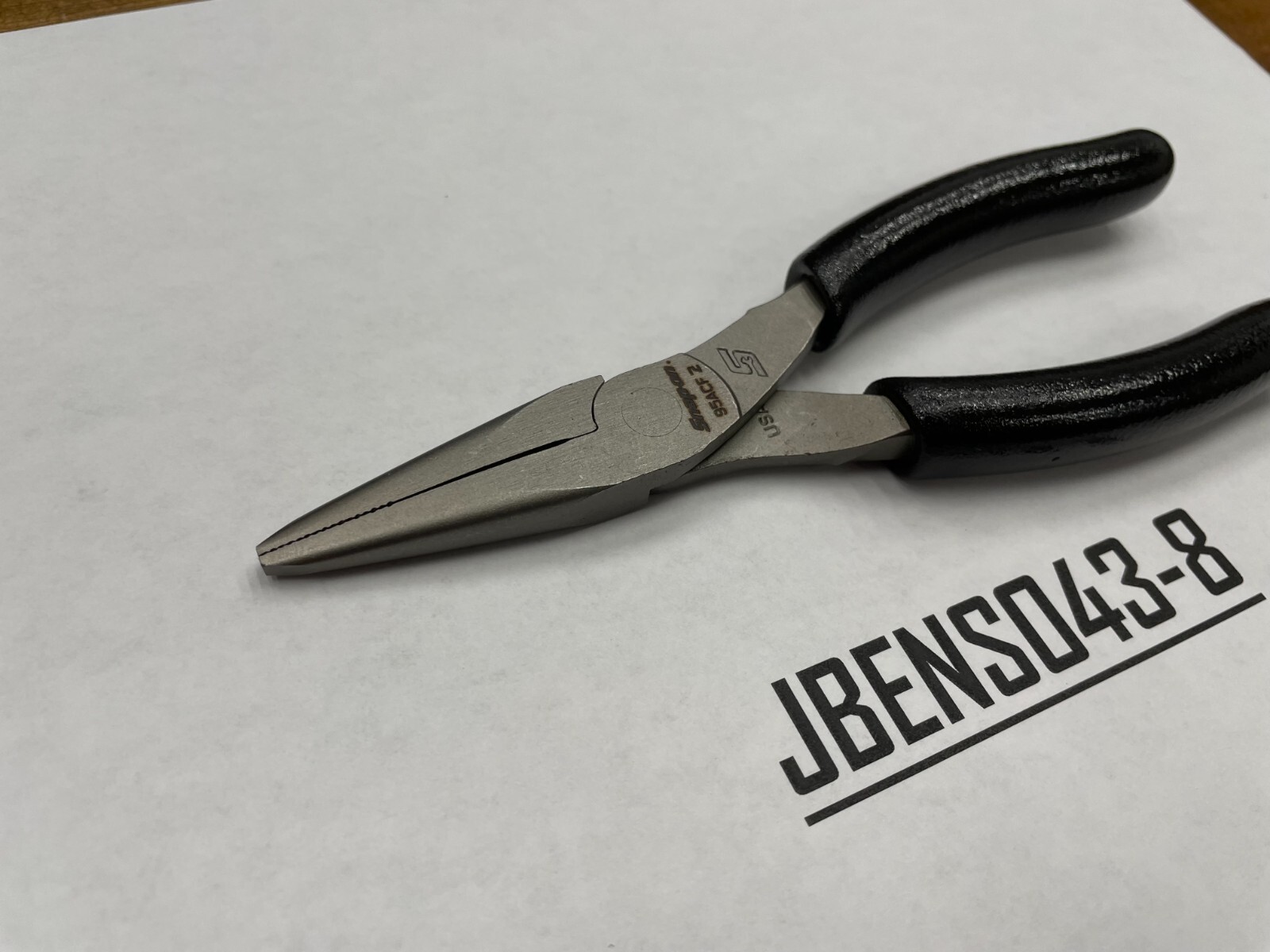 Snap-on Tools USA NEW BLACK 6″ Soft Grip Needle Nose Pliers 95ACFBK