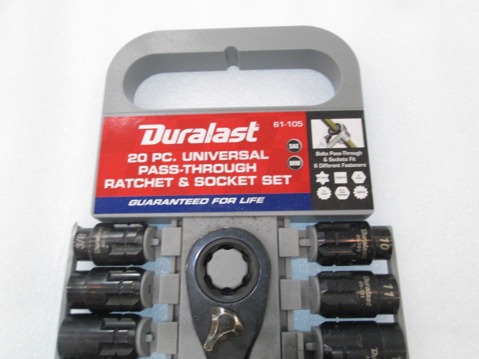 Duralast (61-105) 20PC Universal Ratchet and Socket Set