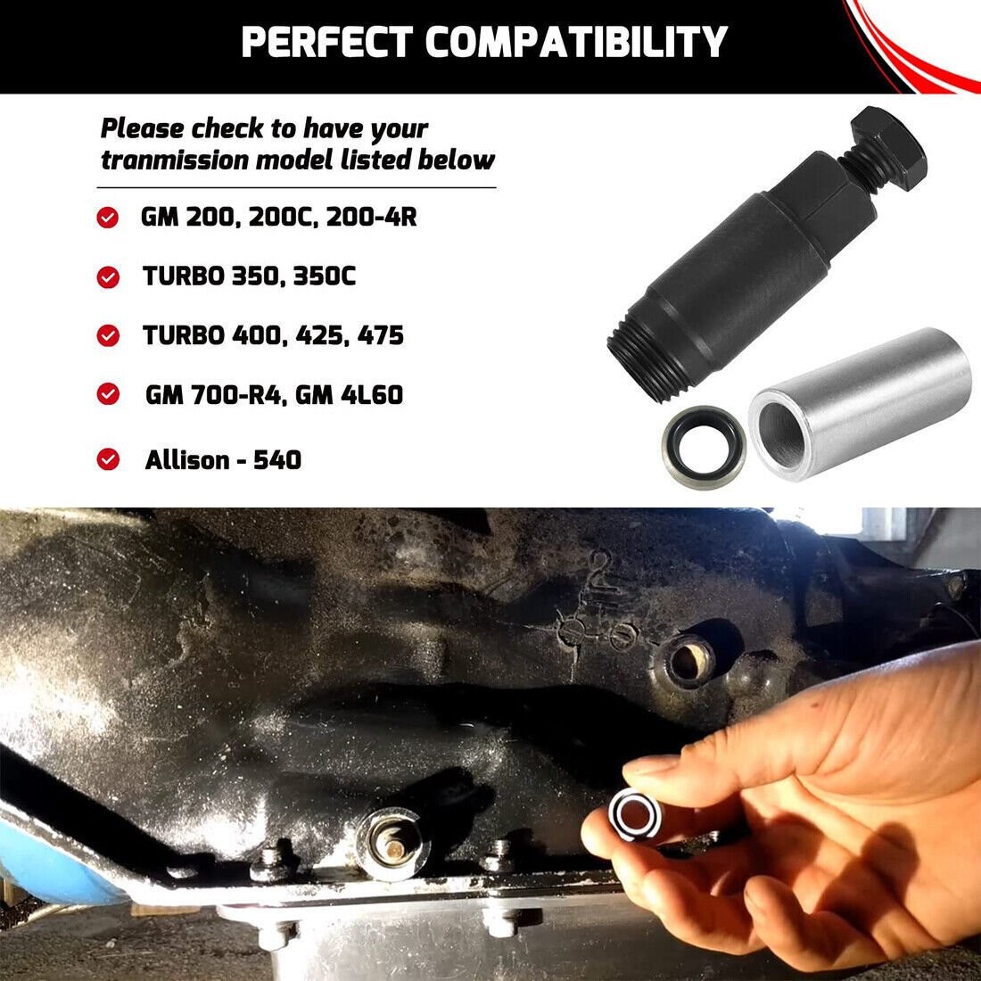 Shifter Seal Remover Installer Tool for GM TURBO 300 350 400 425 475 700-R4 4L60