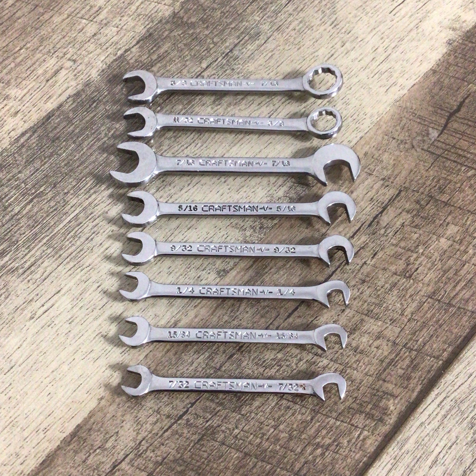 Craftsman V Series Small Wrench Mixed Lot of 8