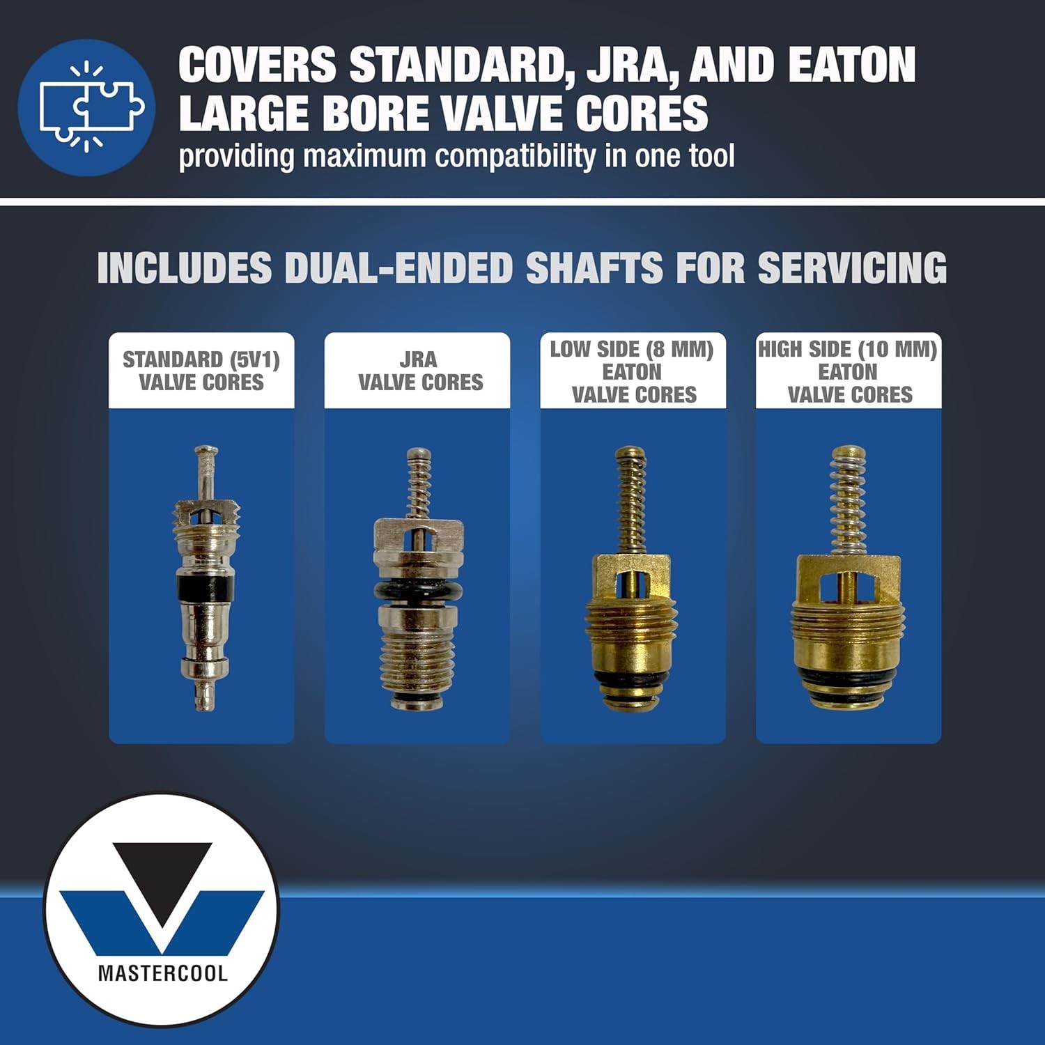 Compact Dual-Ended Valve Core Remover for R12 & R134a Systems – 81290 Model