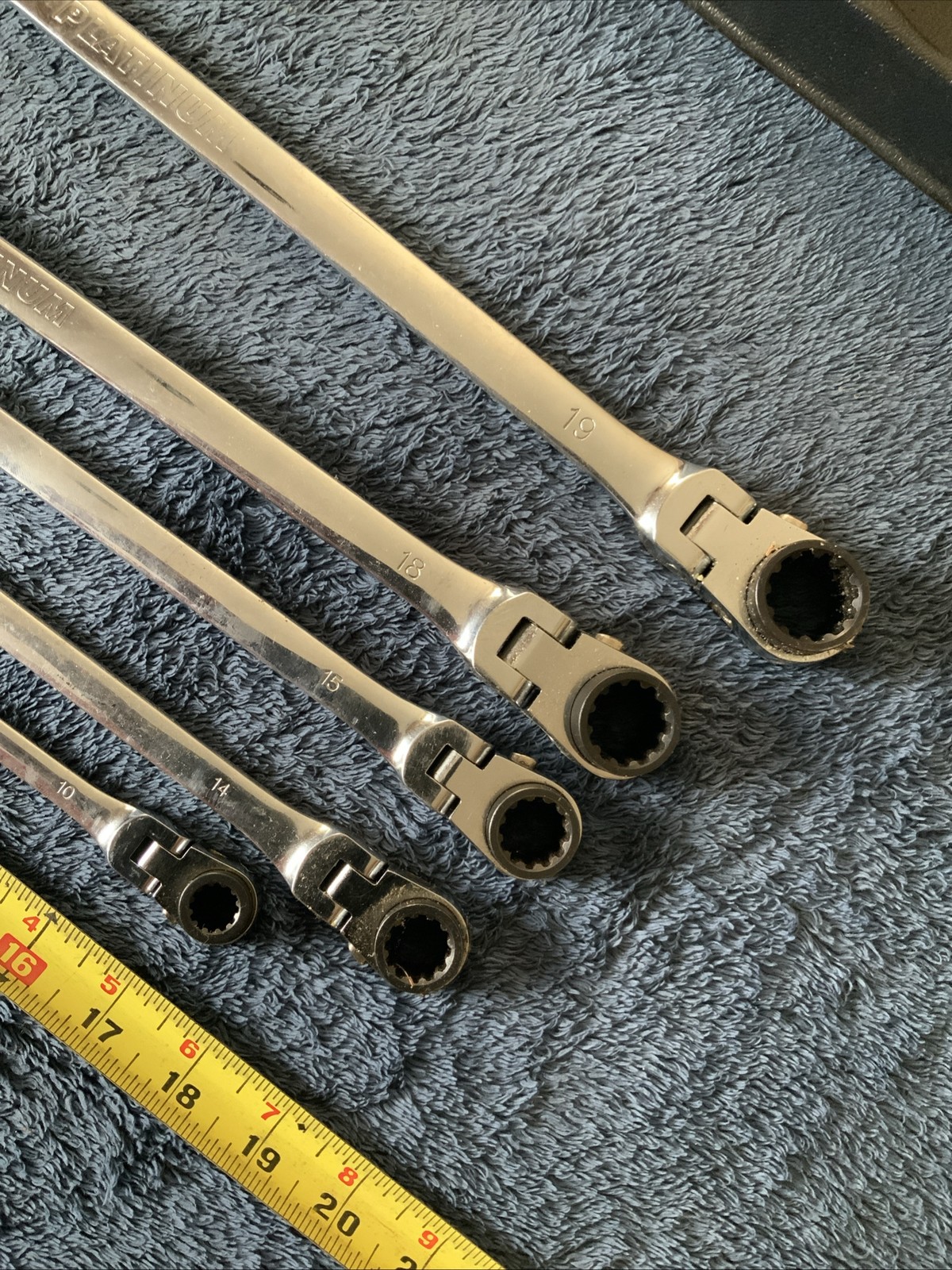 Platinum Double Swivel End Wrench Set, Metric…..5pc….see Pics…