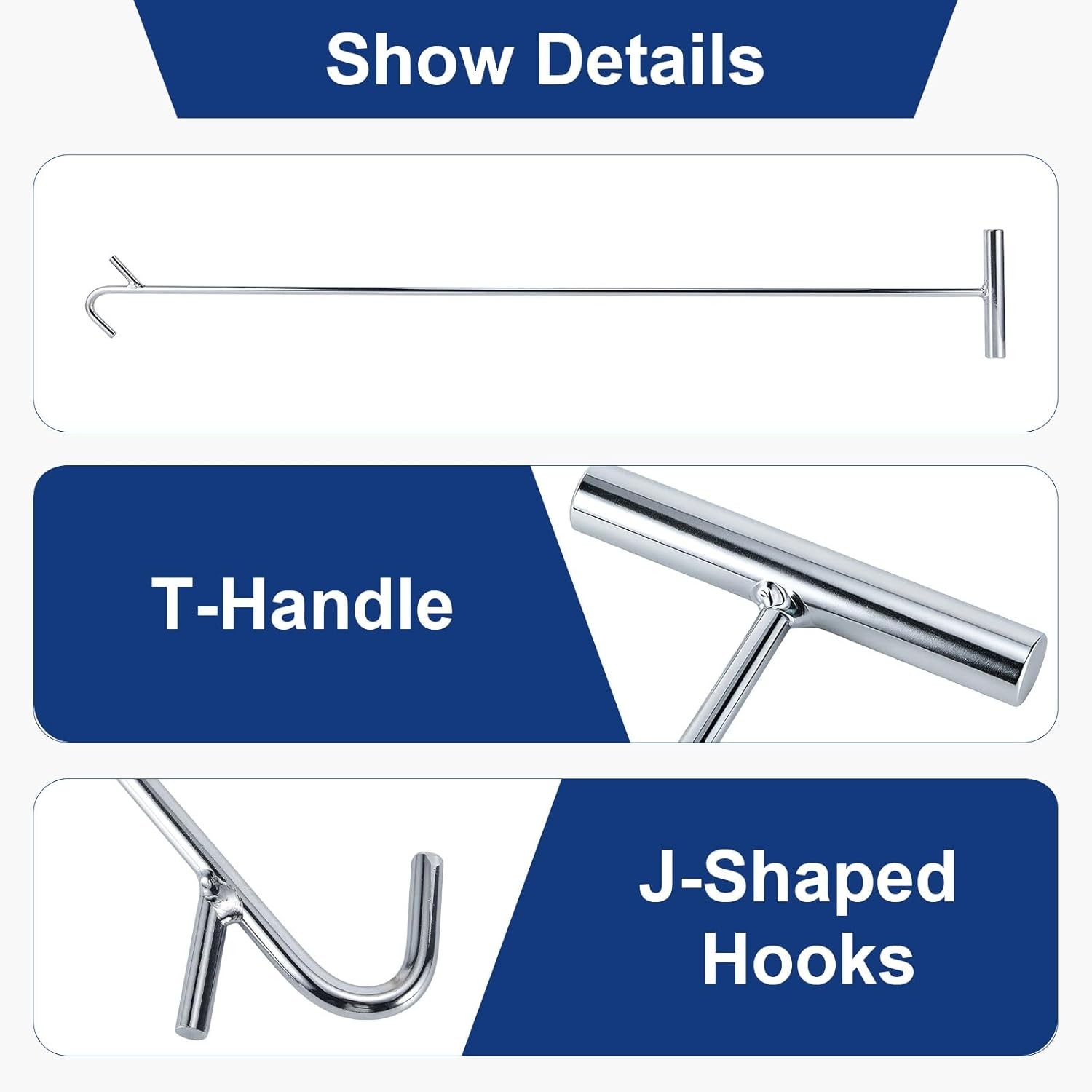5th Wheel Pin Puller Universal 37″ Extend Fifth Heavy Duty Solid Steel Chrome