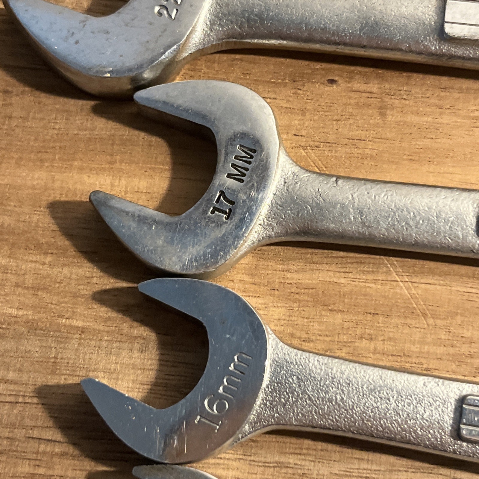 Vtg Craftsman Metric 8 Pc Open End Wrench Set 6mm – 24mm 16 Sizes =V= V, VV