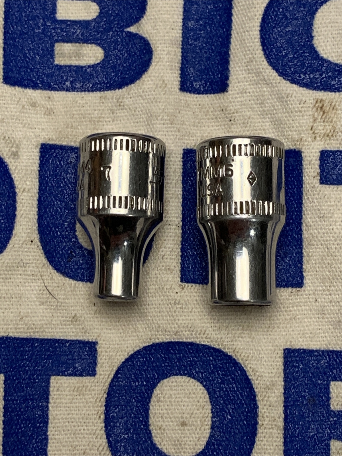 Snap-on 1/4″ Drive 4mm, 6mm Metric Shallow 6pt Sockets TMM4,TMM6