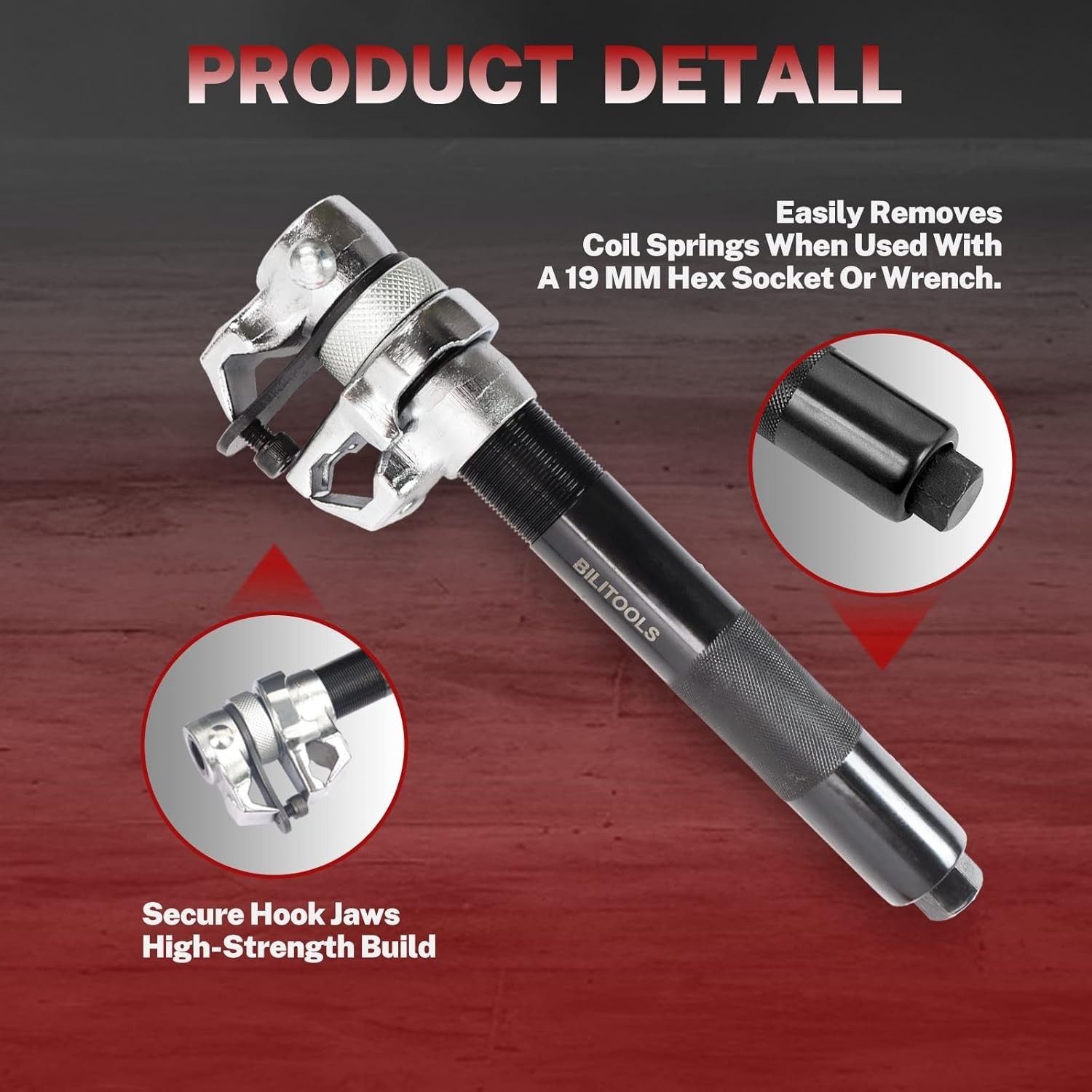 Reliable Macpherson Strut Spring Compressor Tool Set – Double Retention Safety