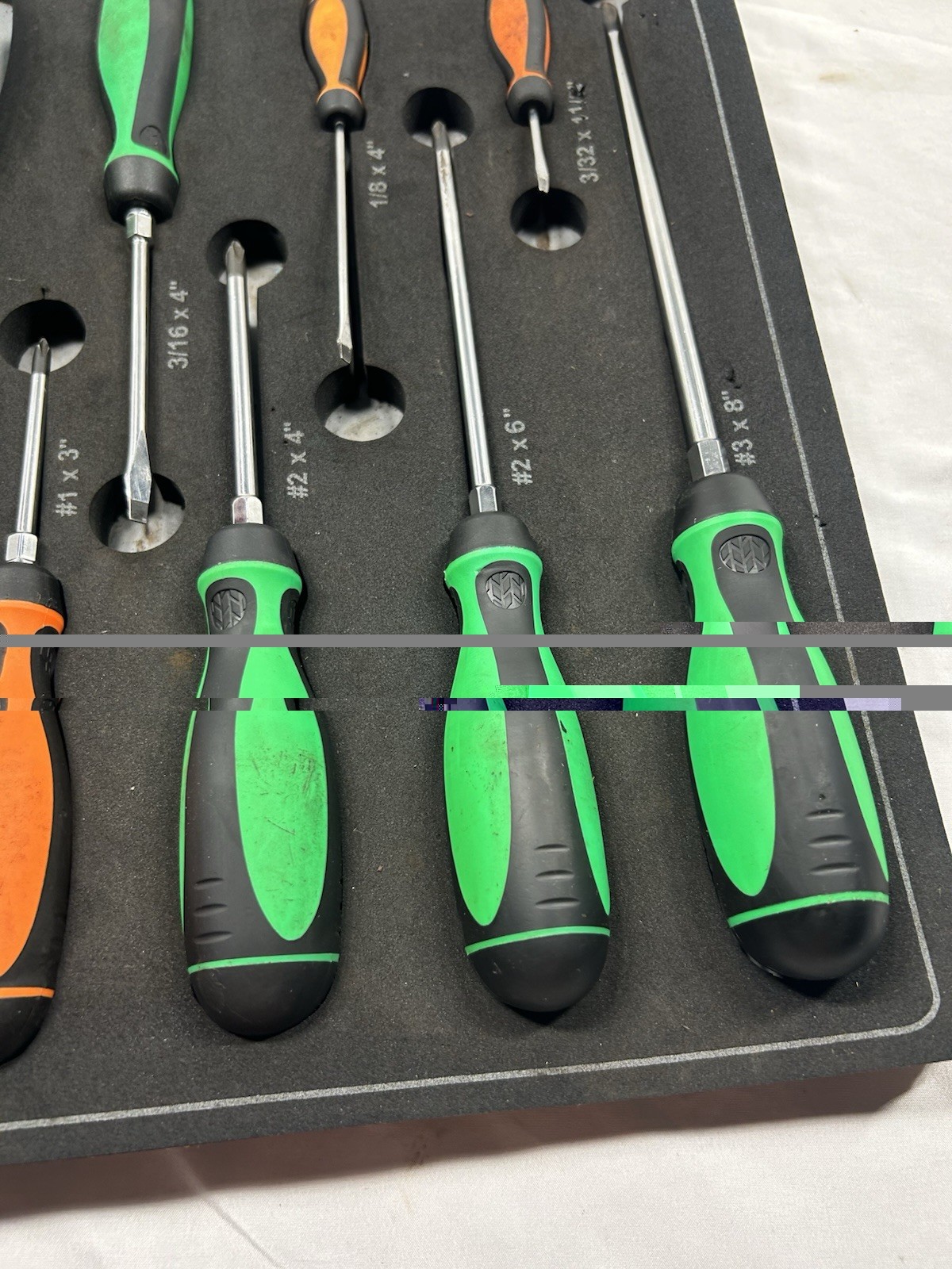 Mac Tools Macsimizer 12pc Screwdriver Set Neon Green/orange SDRBM20FNG