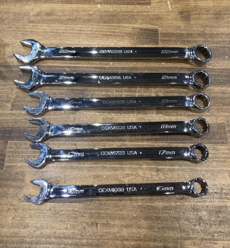 Snap-on OEXM220B – OEXM160B Metric Wrenches 6 Piece Set [Used]