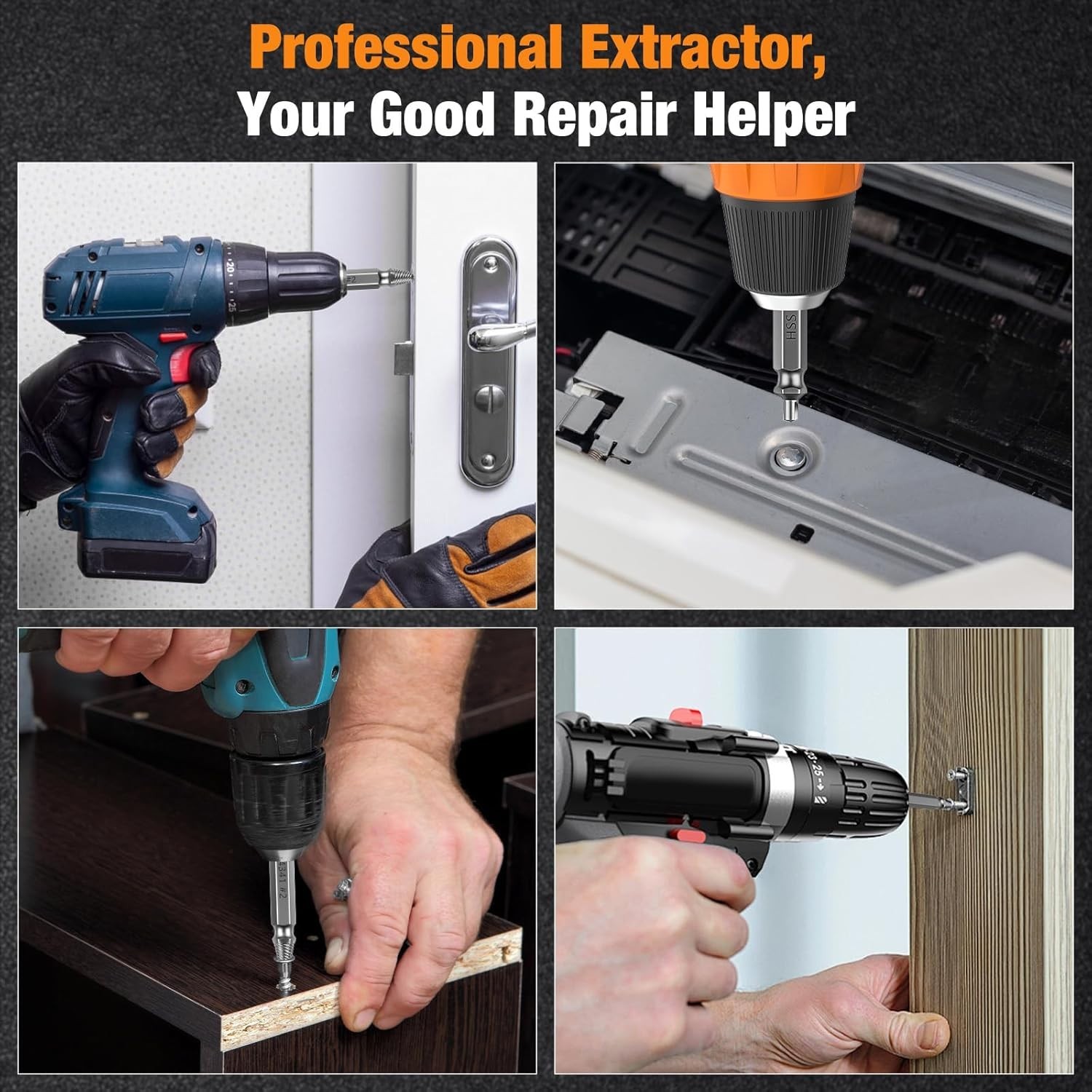Versatile 6-Piece Screw Remover Kit – Perfect for Every Home Repair Challenge