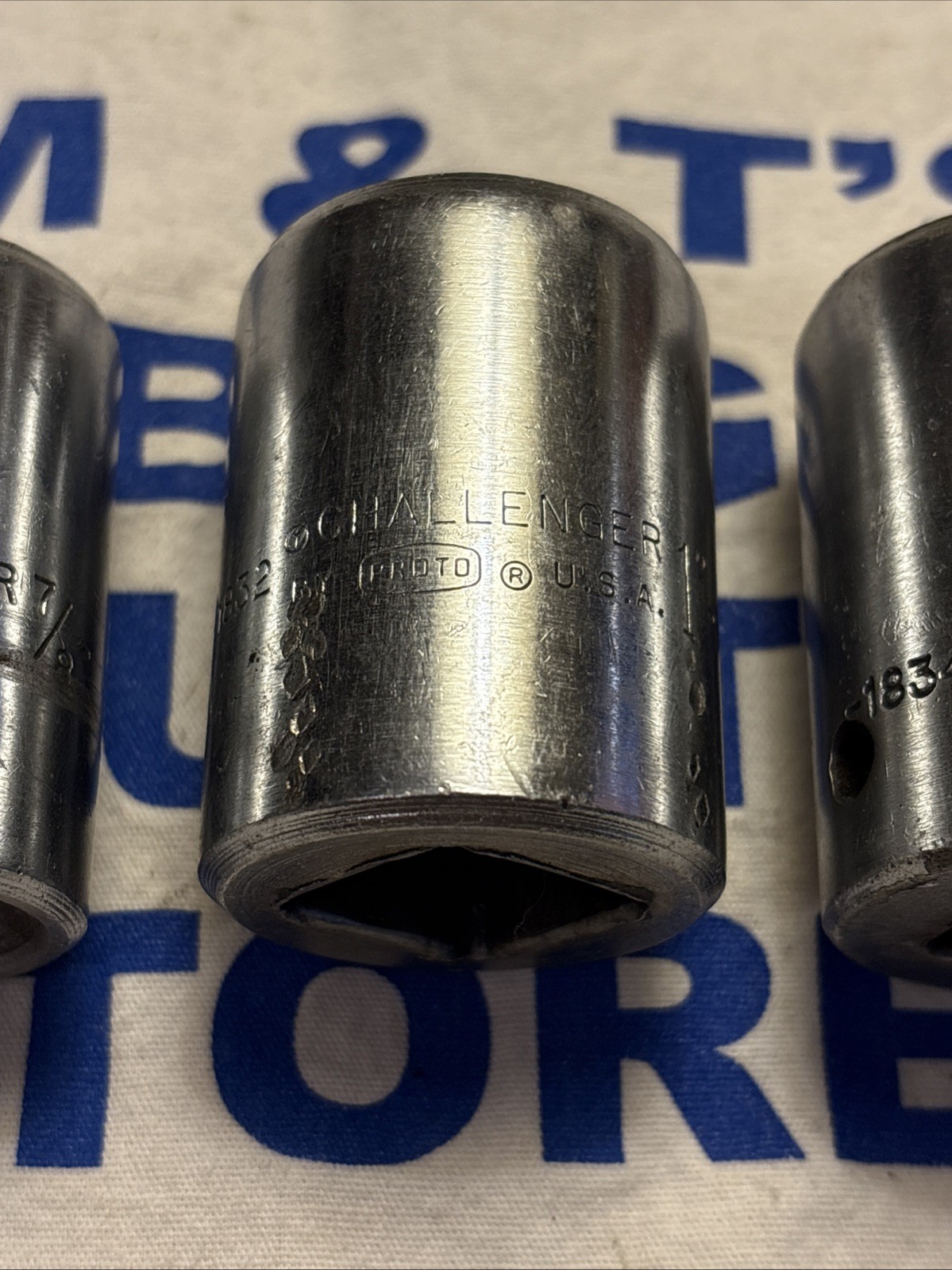Challenger by Proto USA 3/4″ Drive 3pc 12pt Chrome Socket Set 1828, 1832, 1834