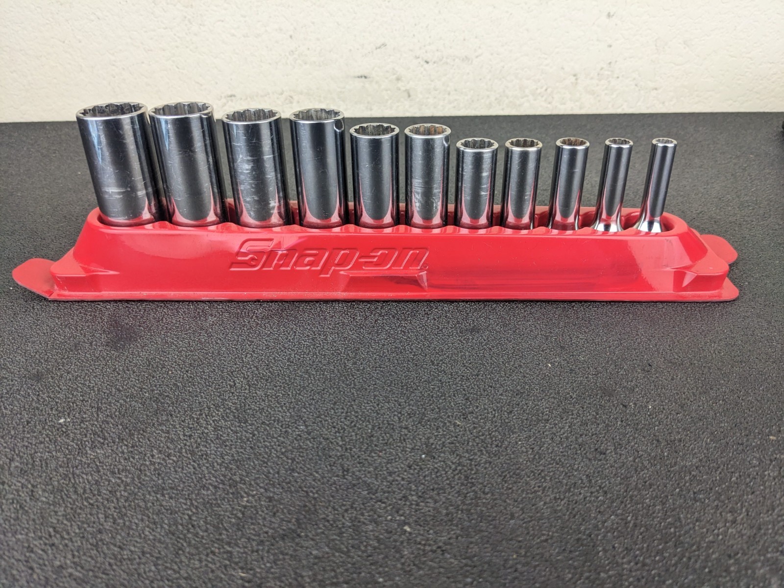 #bm187 Snap-on Tools USA 3/8″ Drive SAE 12 Point Deep Chrome Socket Set 211SFY