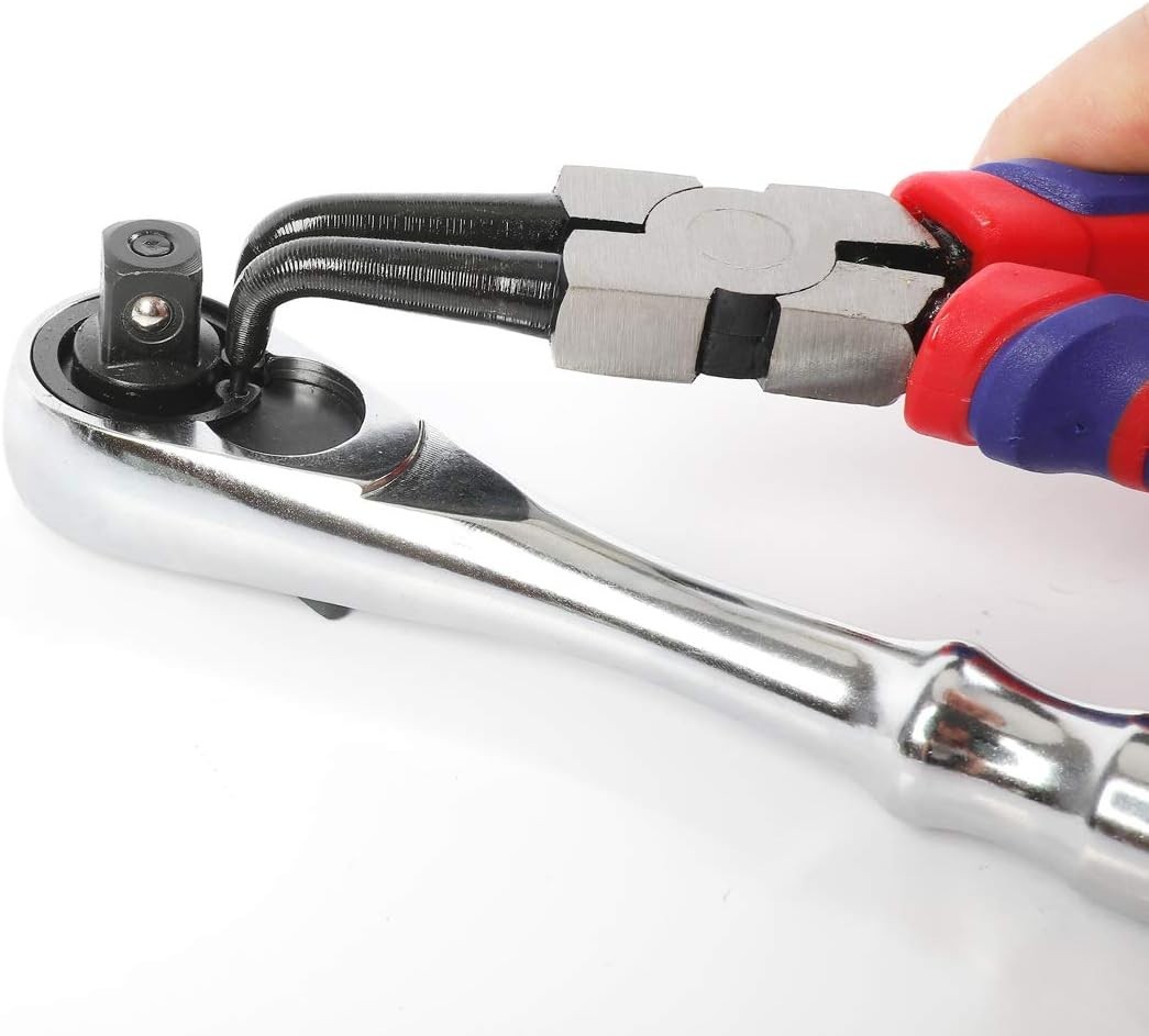 Snap Ring Pliers Set – 7-inch, Cr-V Steel, Storage Pouch