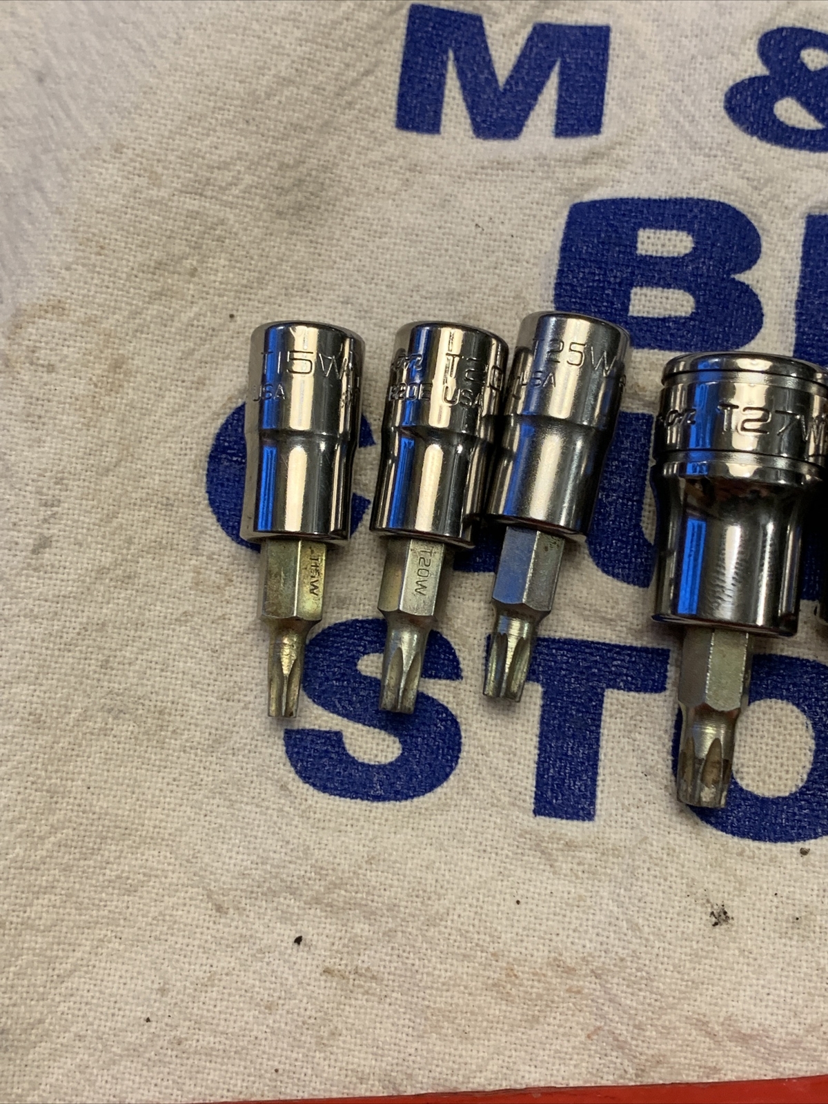 Snap-on 9pc Combination Drive TORX Bit Heavy-Duty Removal Socket Set 209EFTXBY