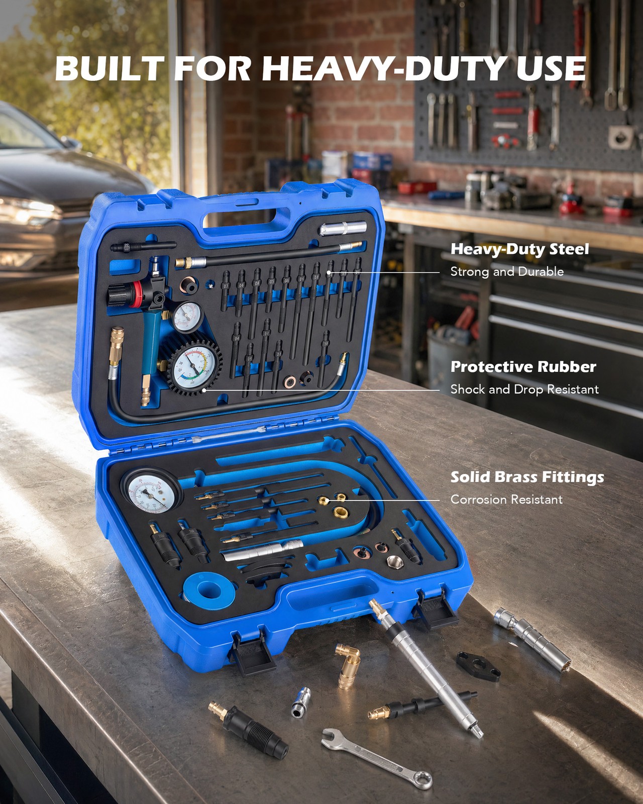 OMT 51pc Compression and Leak Down Tester Kit for Diesel & Petrol Engines
