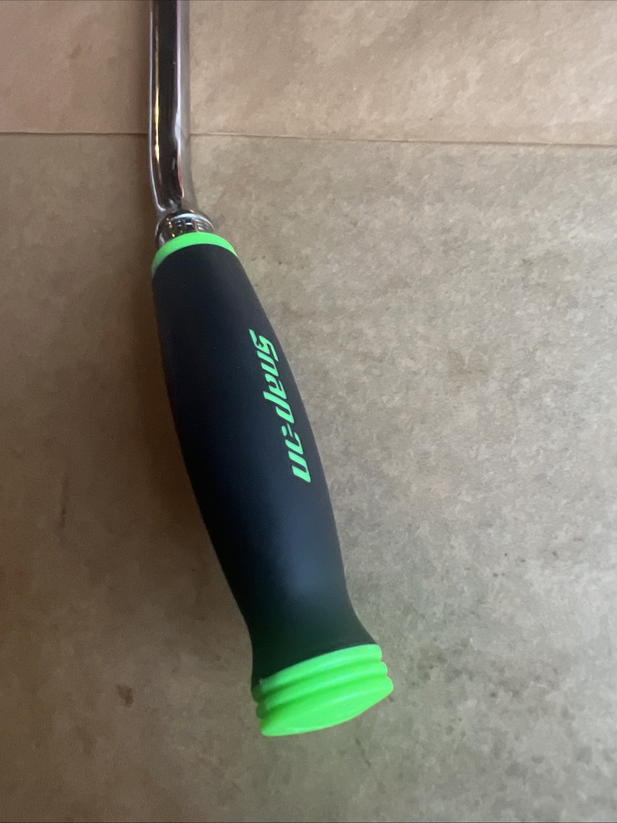 Snap-on 3/8″ Soft Grip Standard Handle Bent Flex-Head Ratchet (Green) FHBF80AG M