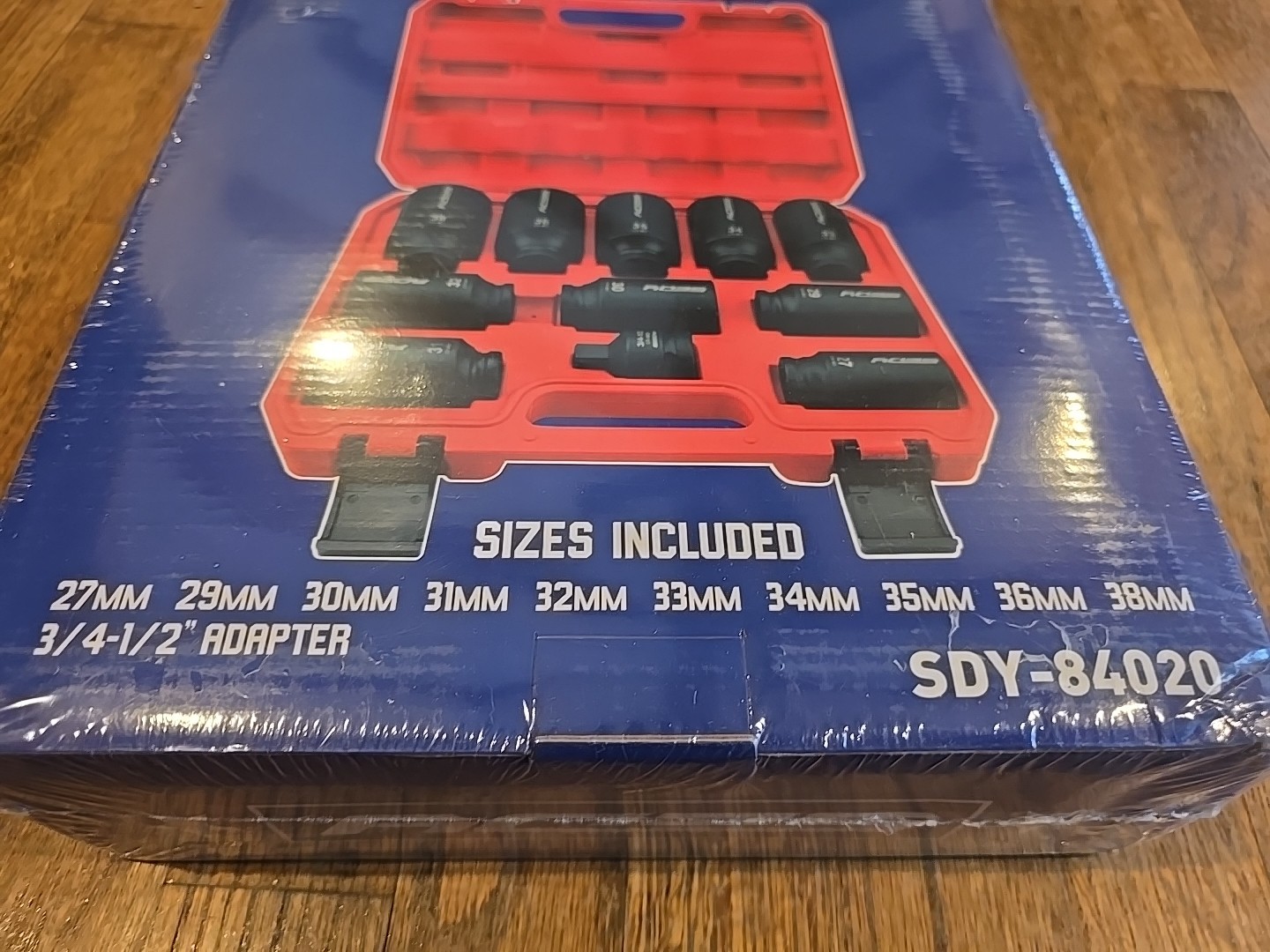 11 Piece SEDY 1/2 Drive Deep Impact Socket Set Metric Wheel 27 29 30-36 38 MM