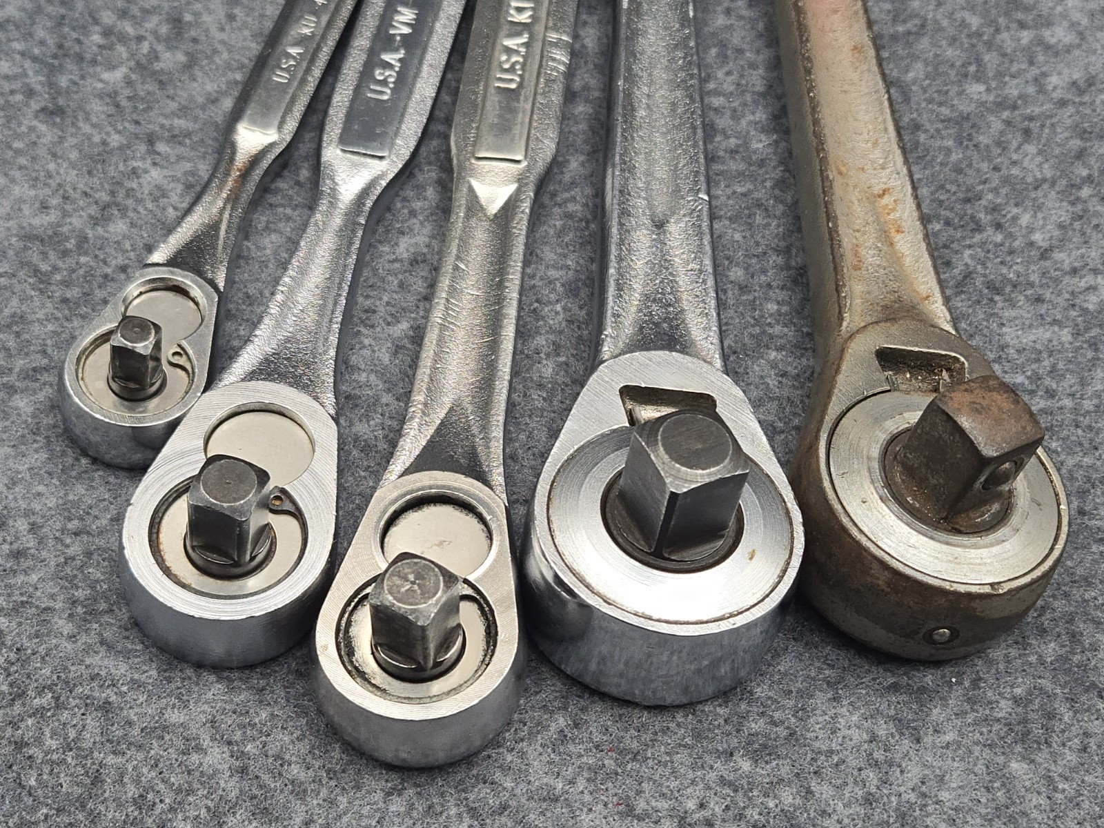 Craftsman USA Ratchets 1/4″, 3/8″, 1/2″ Drive Lot of 5
