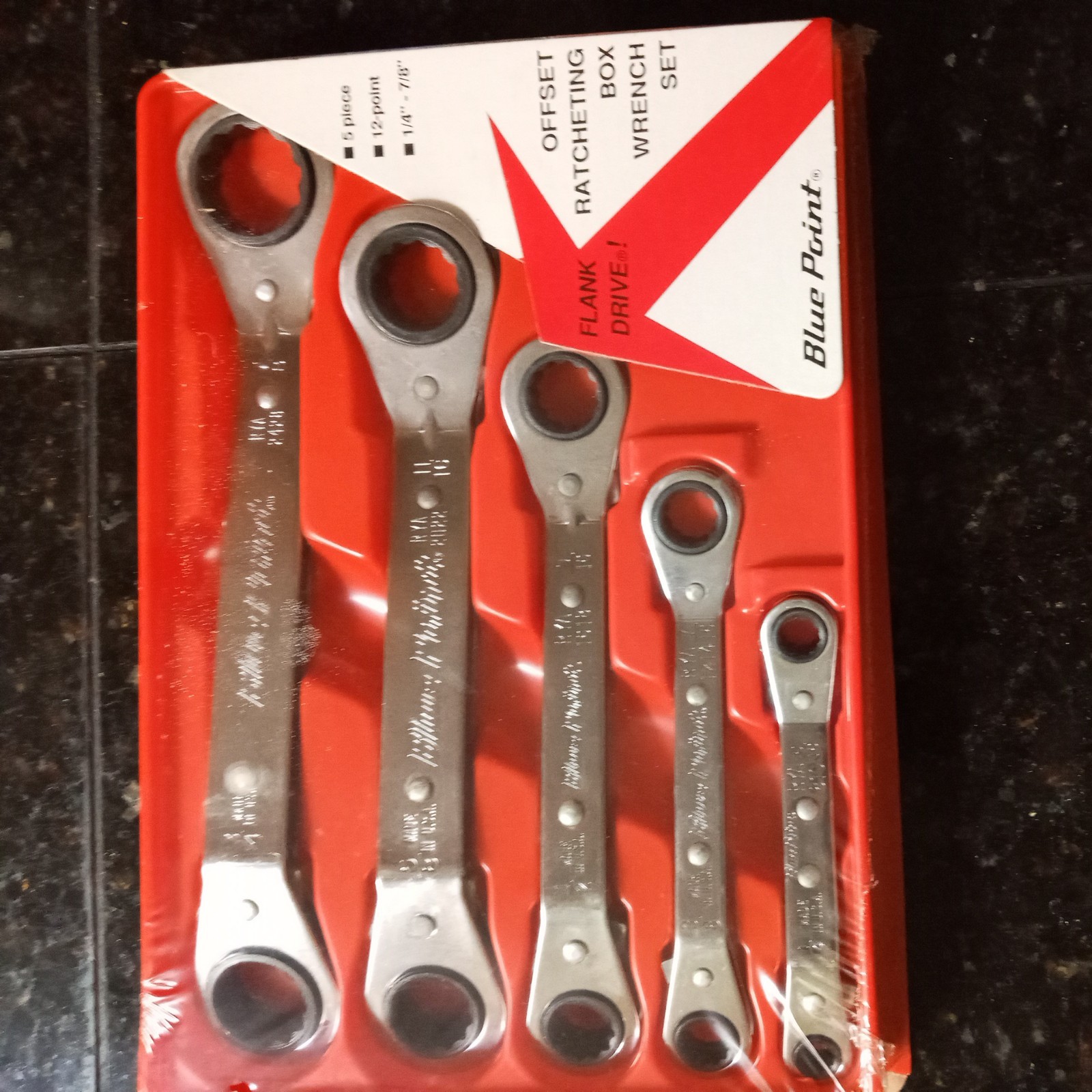 BLUE POINT TOOLS SAE/METRIC RATCHET WRENCHES 25° Offset Ratcheting Box Wrench