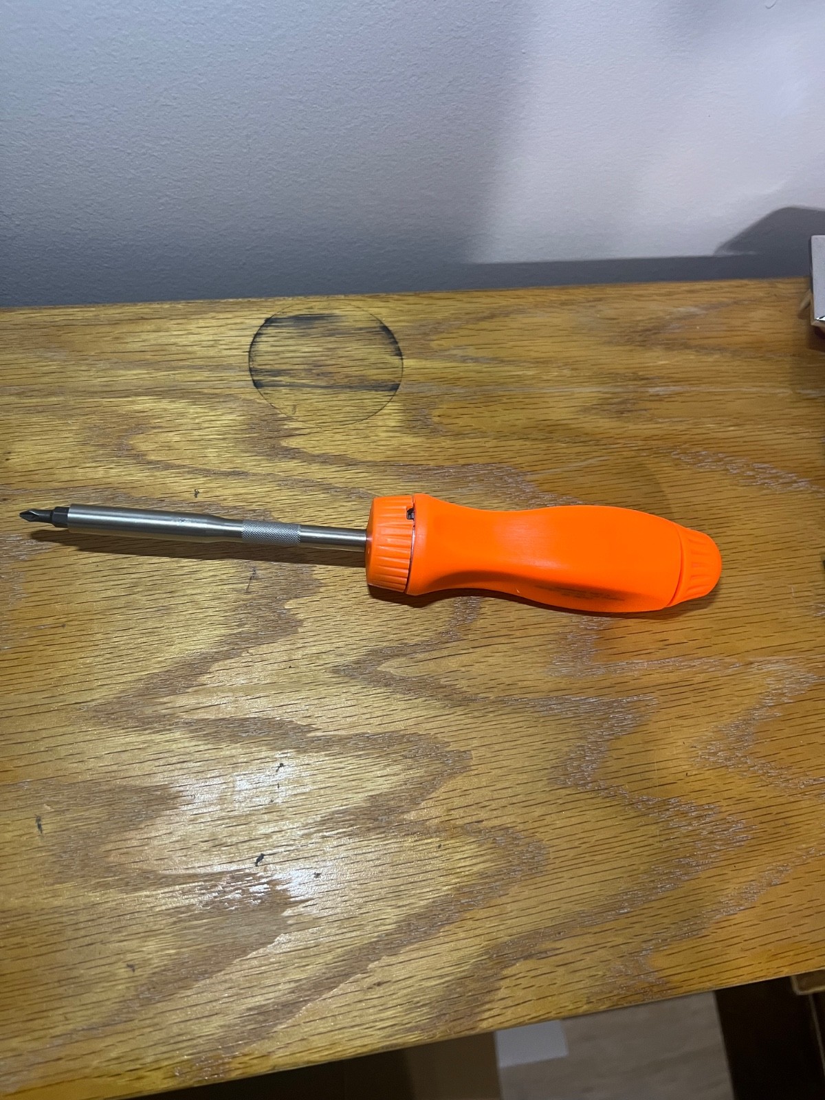 Snap-on Tools USA NEW ORANGE Hard Handle Ratcheting Screwdriver w/Bits SSDMR4B