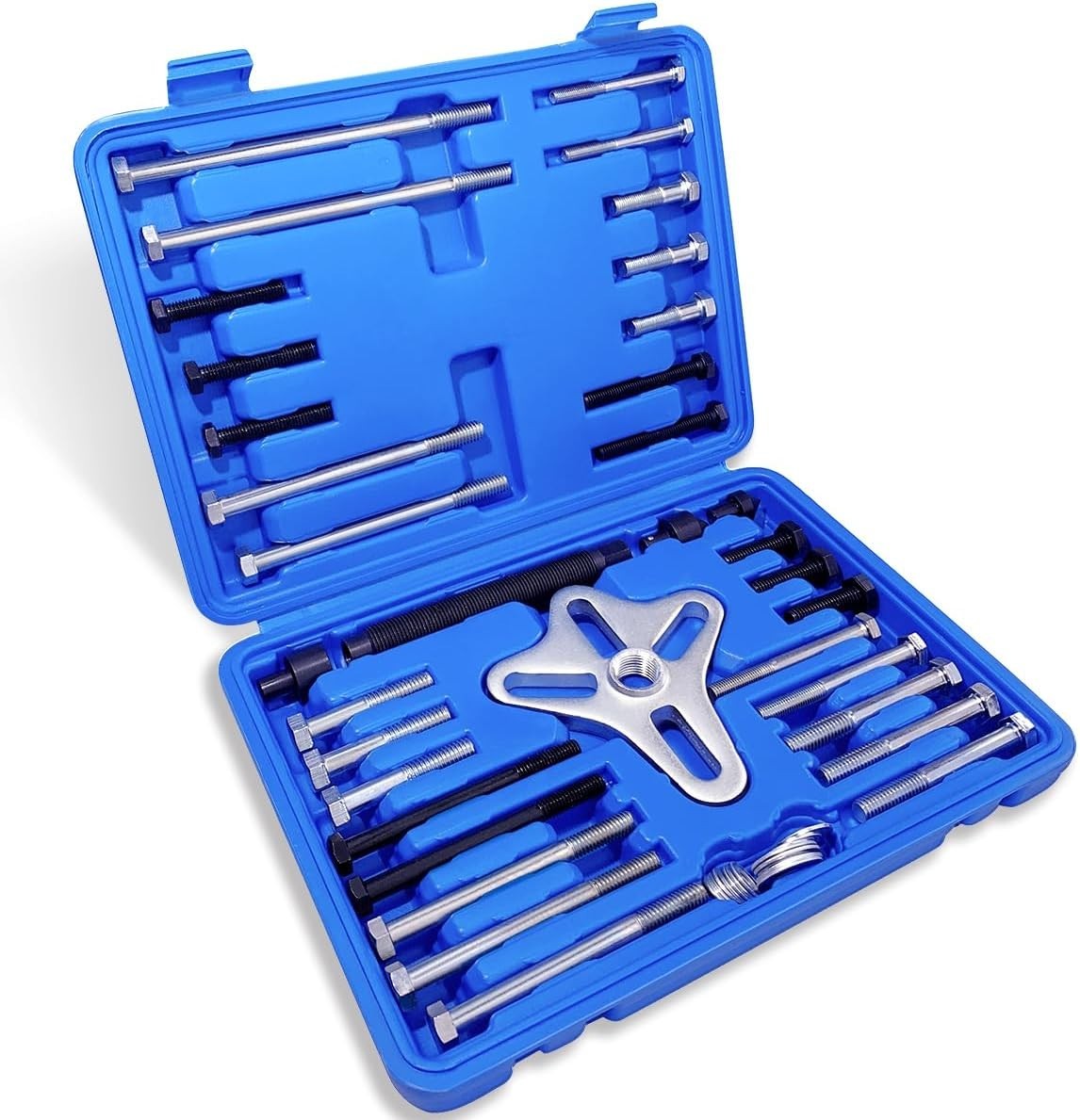 Multifunctional 46-Piece Puller Set in Blue – Engine Component Removal Made Easy