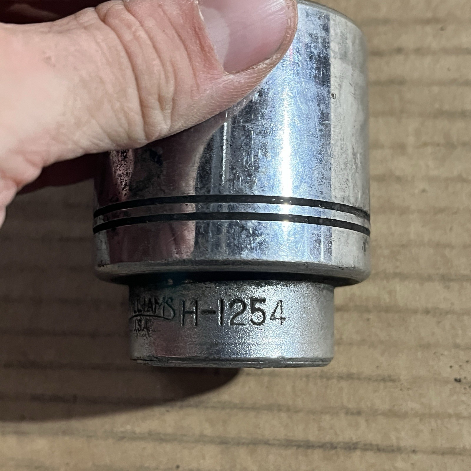 Williams H-1254 3/4″ drive 12pt Shallow Socket, Size 1-11/16″ Chrome USA