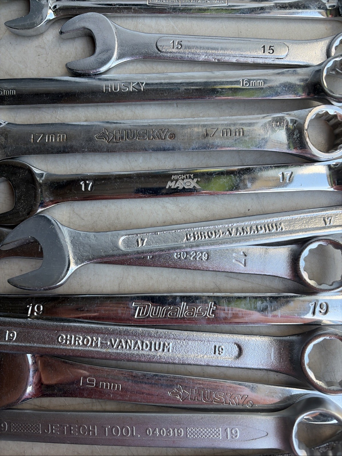 Mixed Lot of 22 Metric Open End Wrenches Wrench
