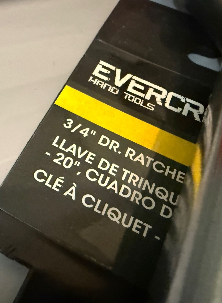 Evercraft 3/4” drive Ratchet #774-1875 ***NEW W/TAGS