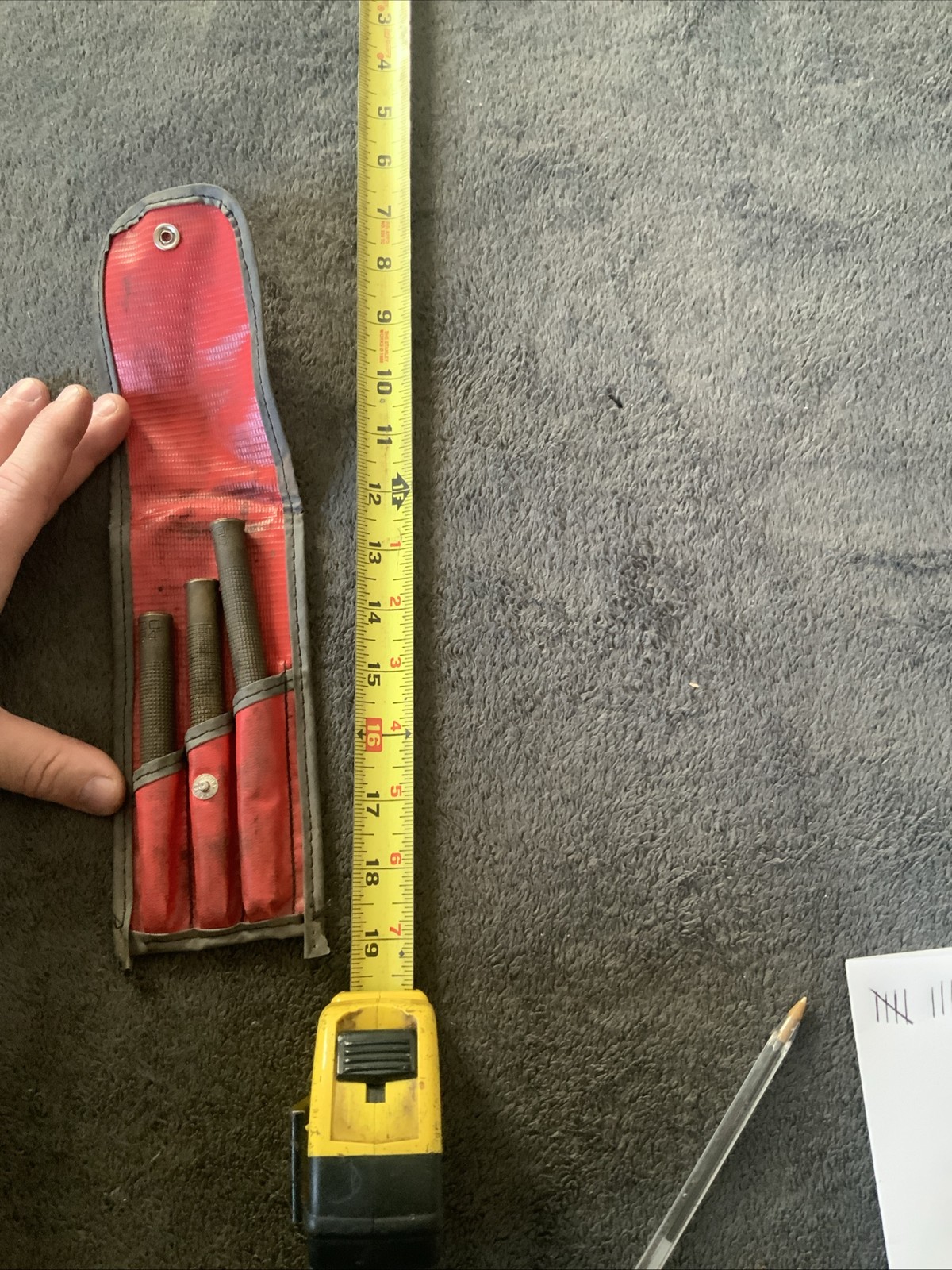 Matco Sppb3k, 3pc Brass Punch Set, Used….see Pics….1 Is Bent