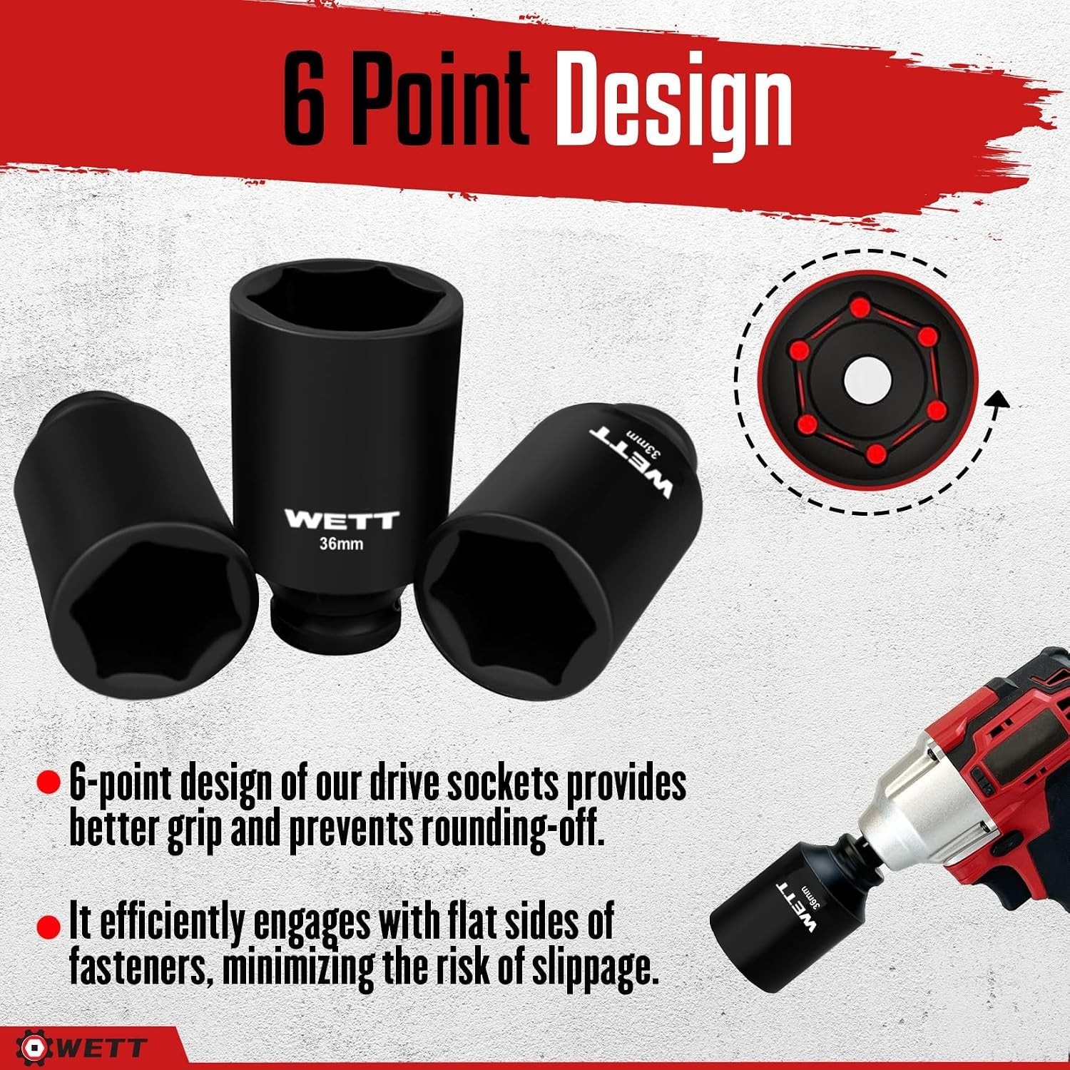 11-Piece 1/2″ Drive Impact Socket Set | Chrome Vanadium for Superior Durability
