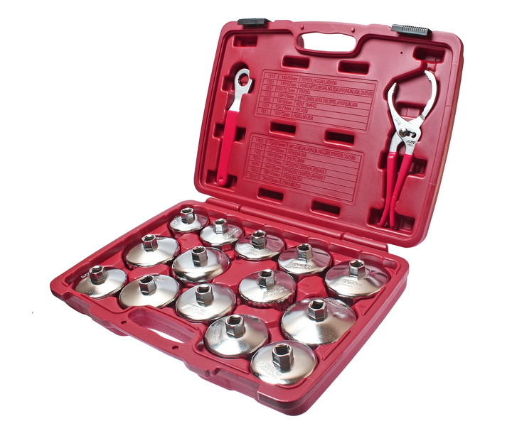 JTC 16 pcs Steel Oil Filter Socket Set, JTC TOOLS # 4666