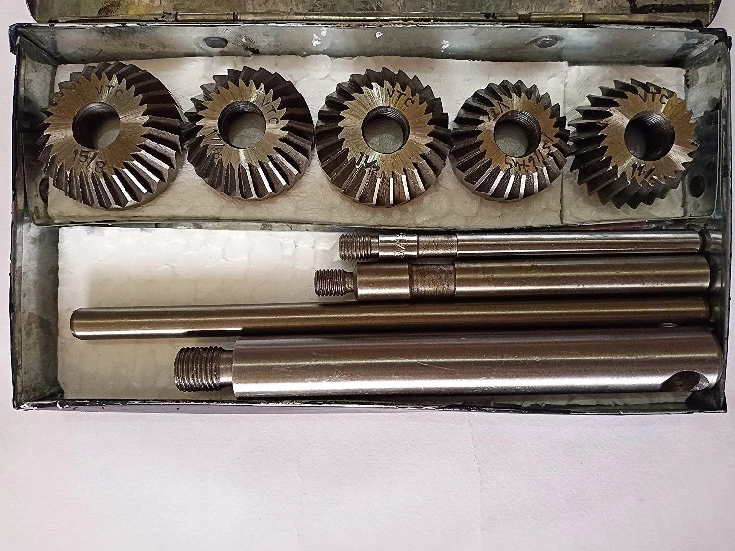 5 Piece Valve Seat Face Cutter Set Of 5 Pcs Carbon Steel Kit Vintage Car Bike