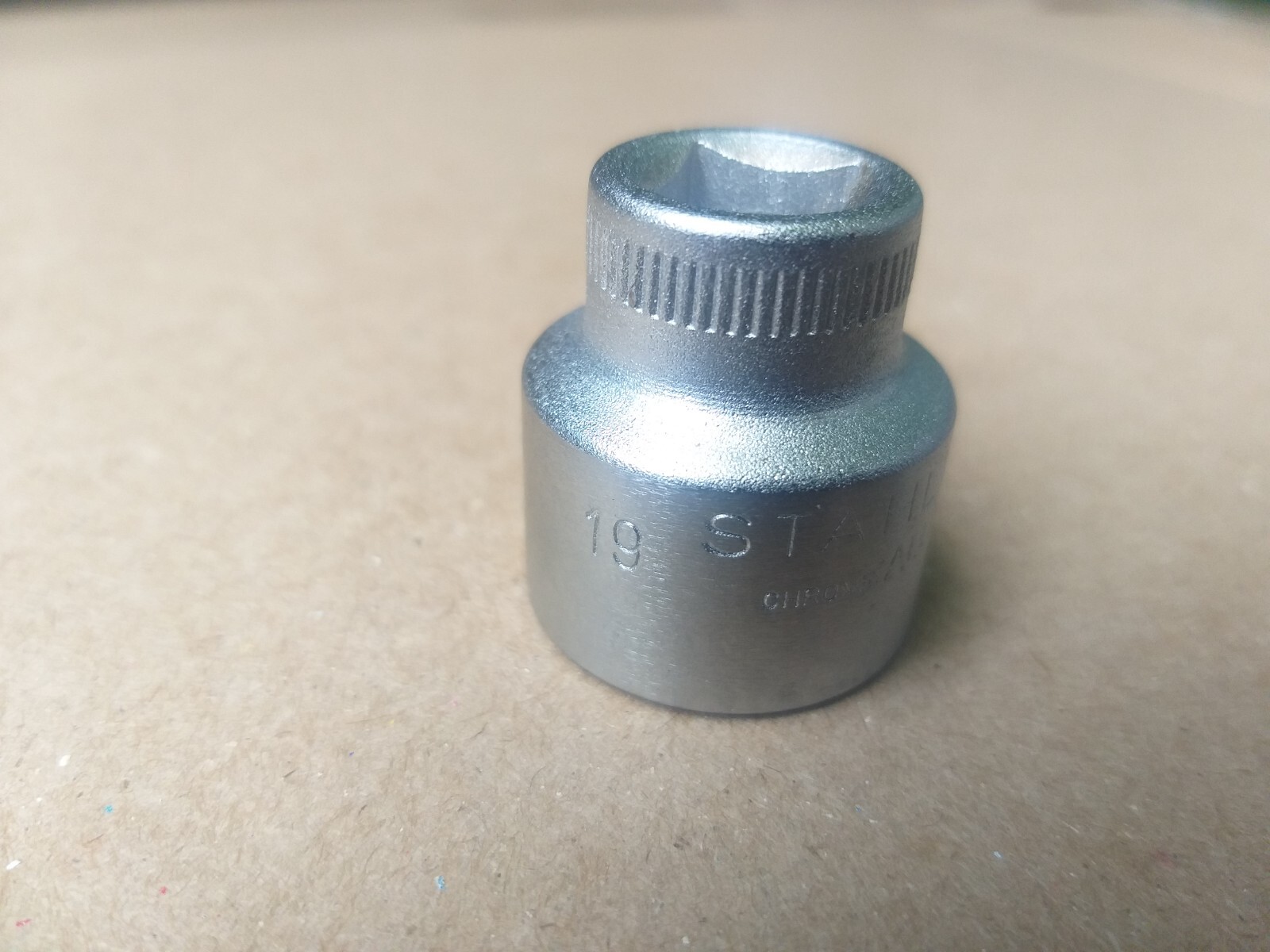 Stahlwille 19mm Shallow 3/8″ Drive 6 Point Chrome Socket 456-19 Made in Germany