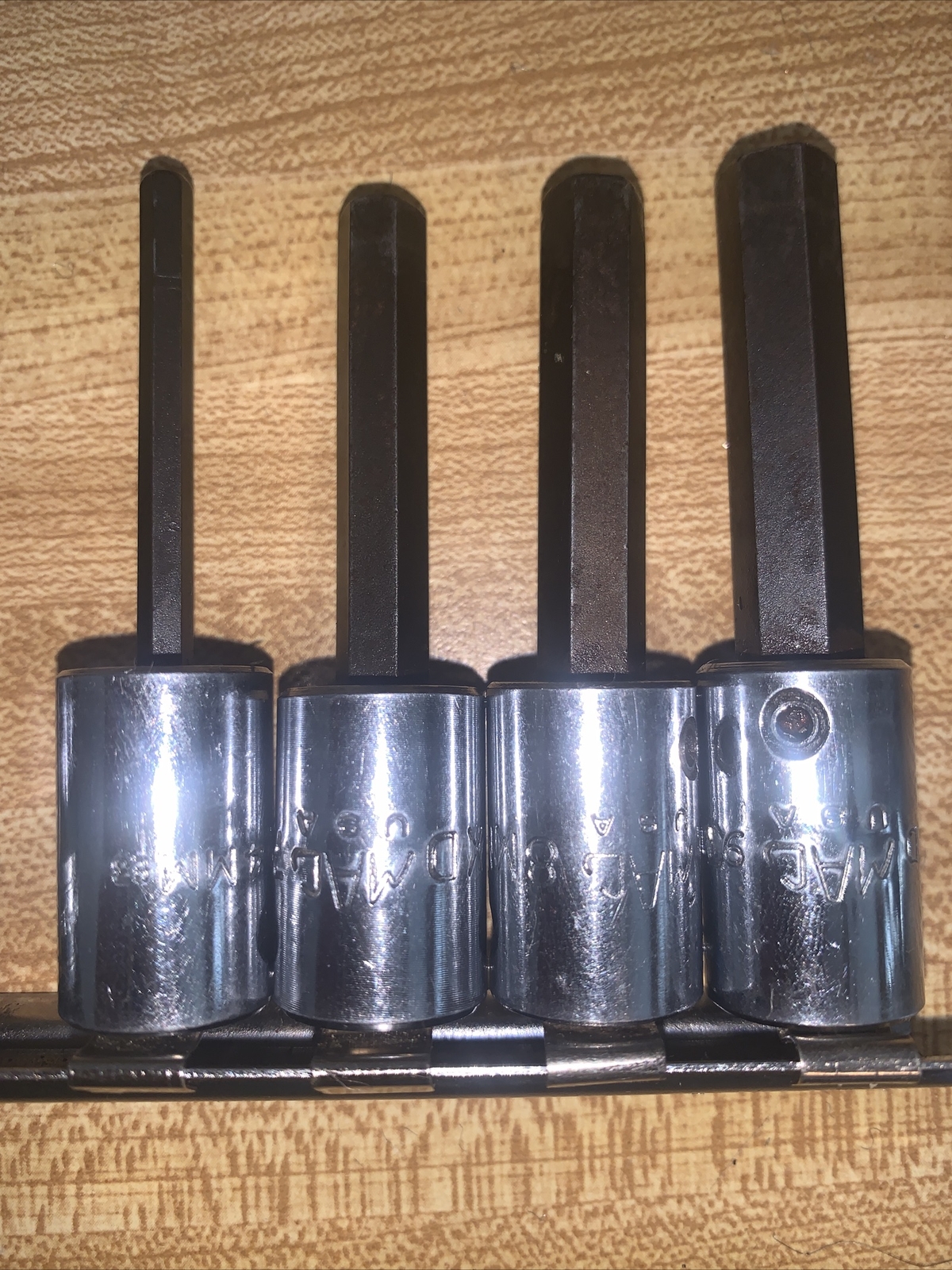 MAC TOOLS & Snap On 3/8″ Drive Hex Socket Driver METRIC AND SAE LOT 6 Pcs USA