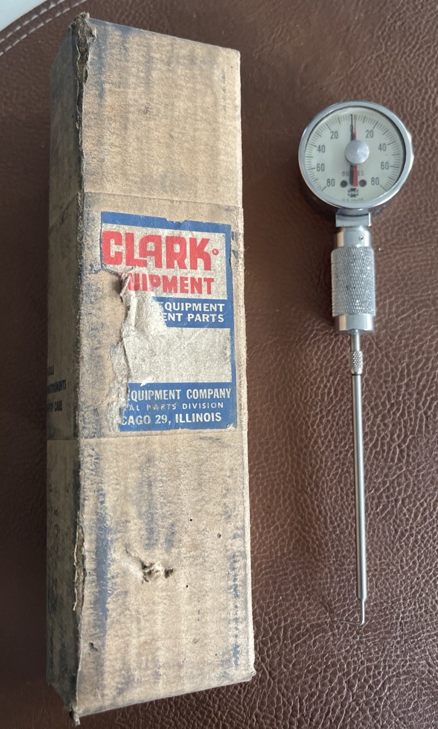 U.S. Gauge 25586-1 0-80 ounces pull gauge with red resettable marker
