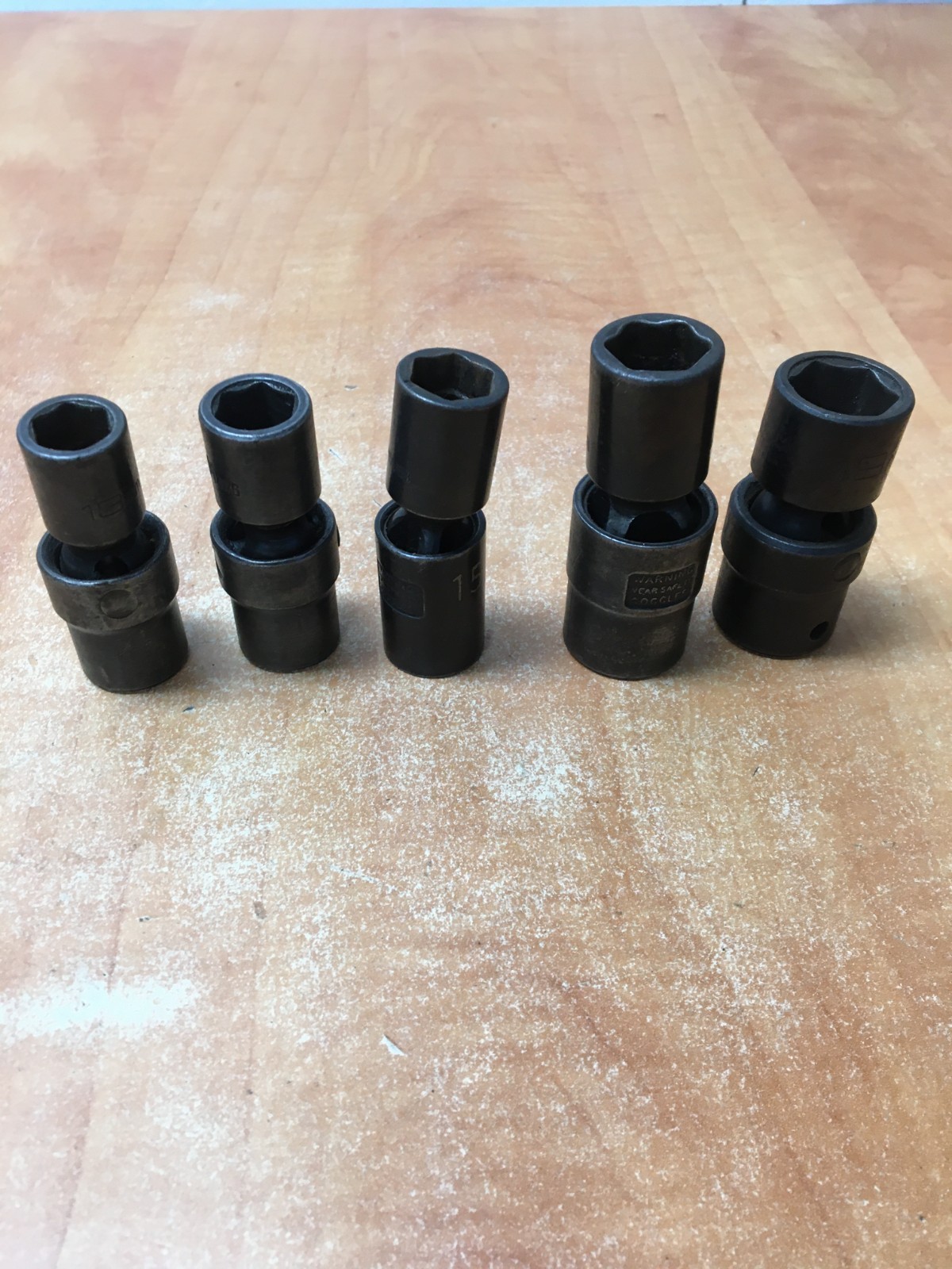 Matco 5 pc 6 Point 1/2″ Drive Swivel Impact Socket Set Metric 13 14 15 17 19mm