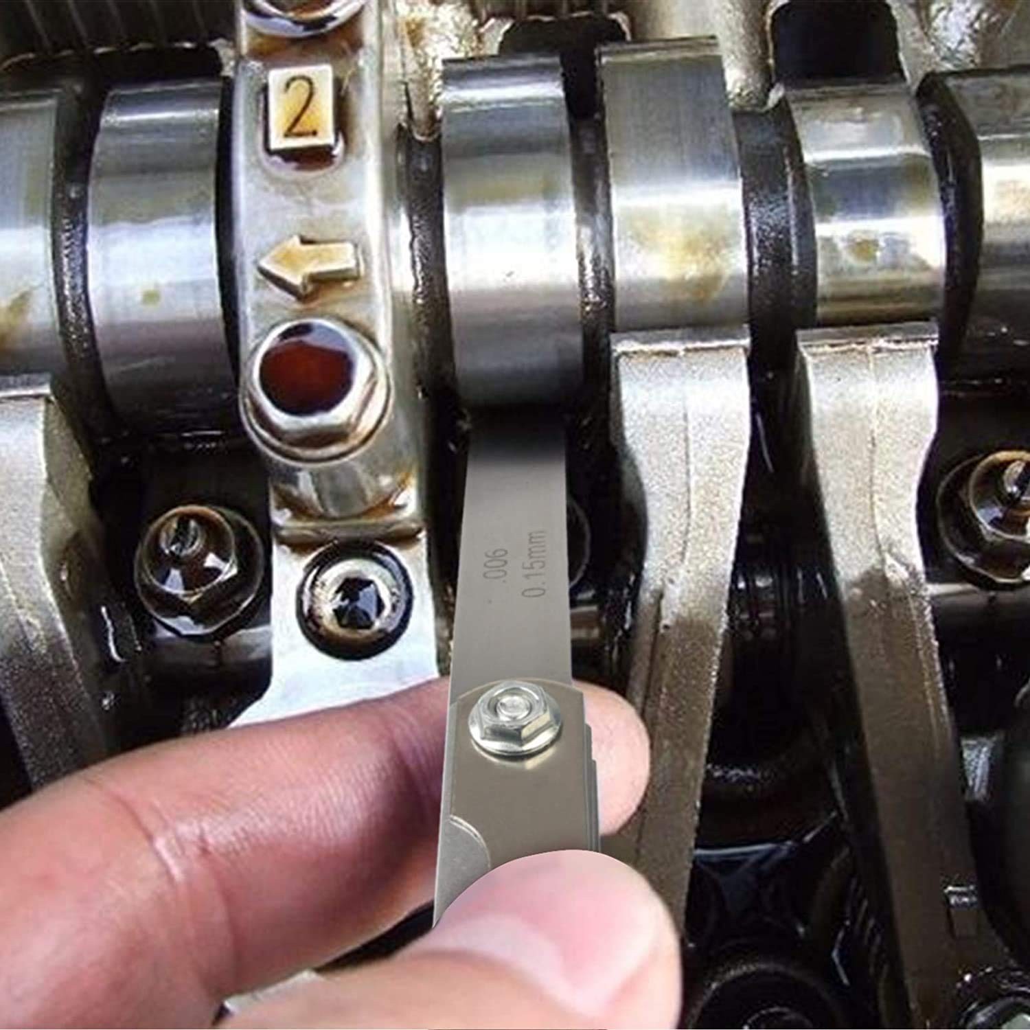 Multi-Size Feeler Gauge for Accurate Measurements in Automotive and Musical Uses