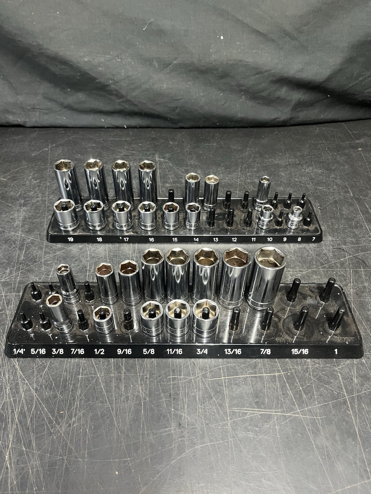 SK Professional Tools 39pc Socket Set 3/8” Drive No. 94539 SAE & MM Incomplete