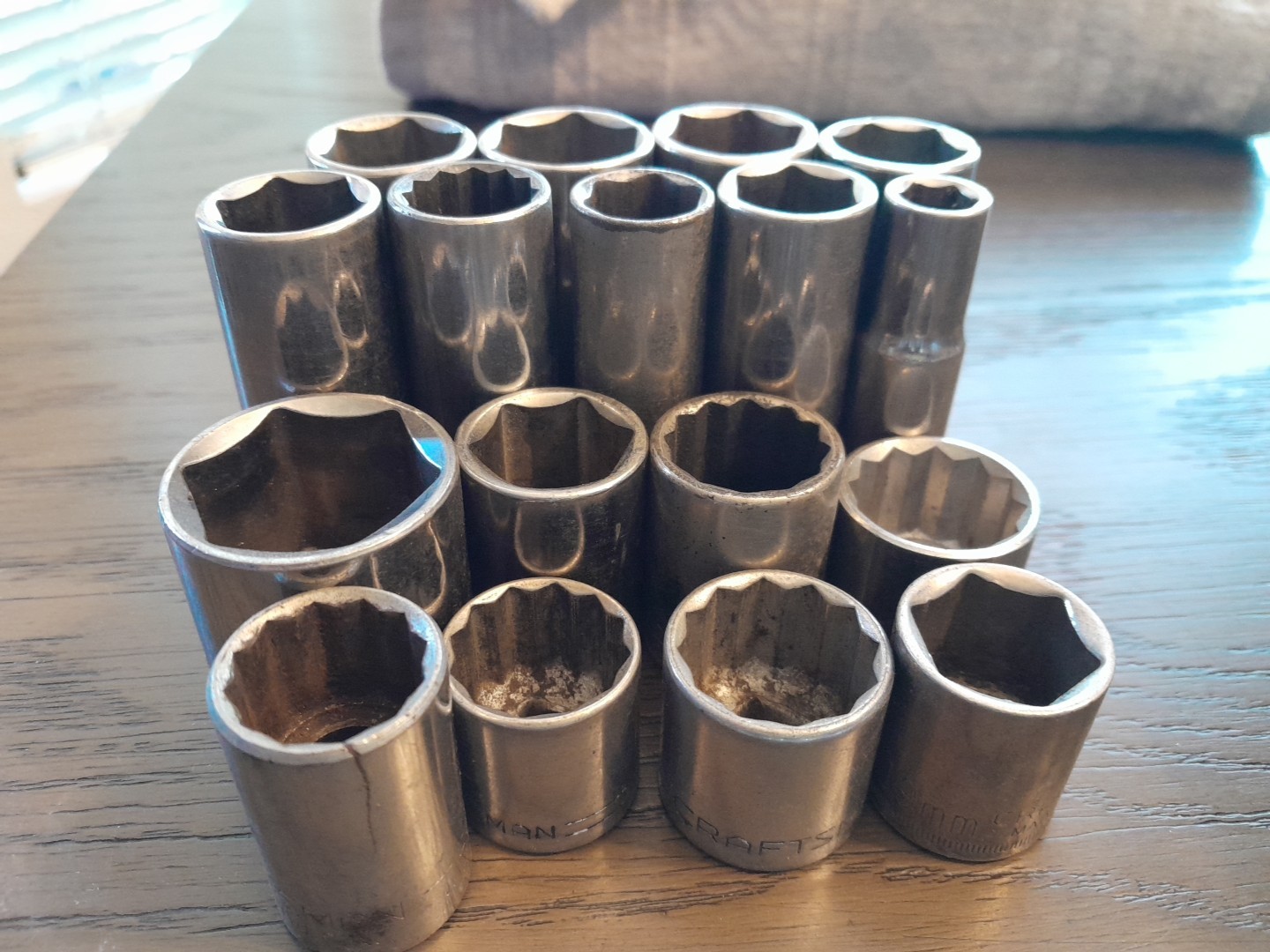 Lot Of 17 Pieces Sears CRAFTSMAN Sockets Mechanic’s Tools