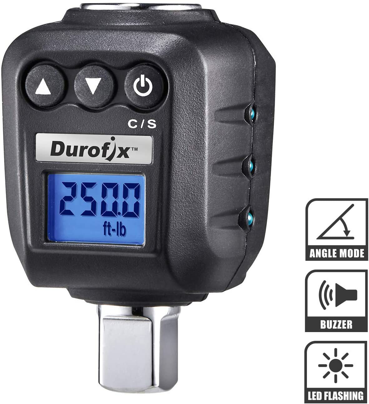 Durofix 1/2″ Digital Angle Torque Adapter (250 ft-lbs, max 720 degree) RM604-4A