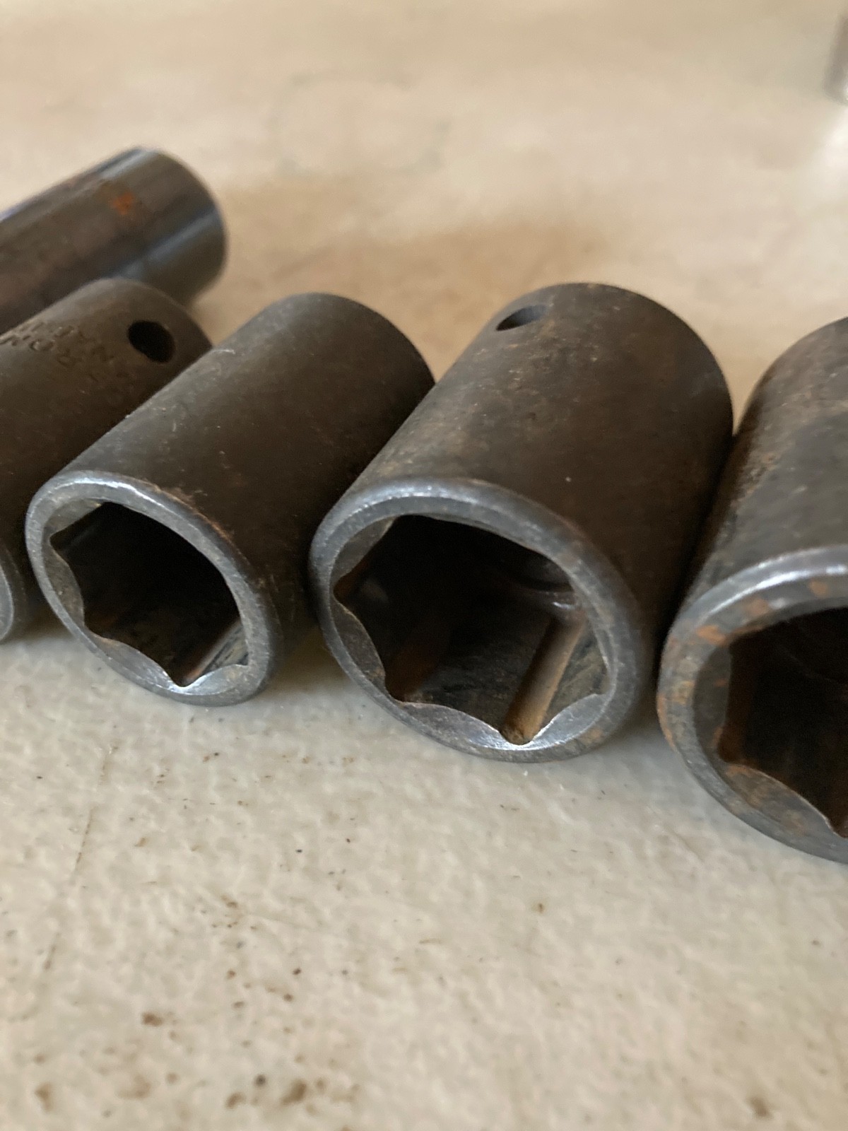 Assorted 1/2″ drive 6pt impact sockets