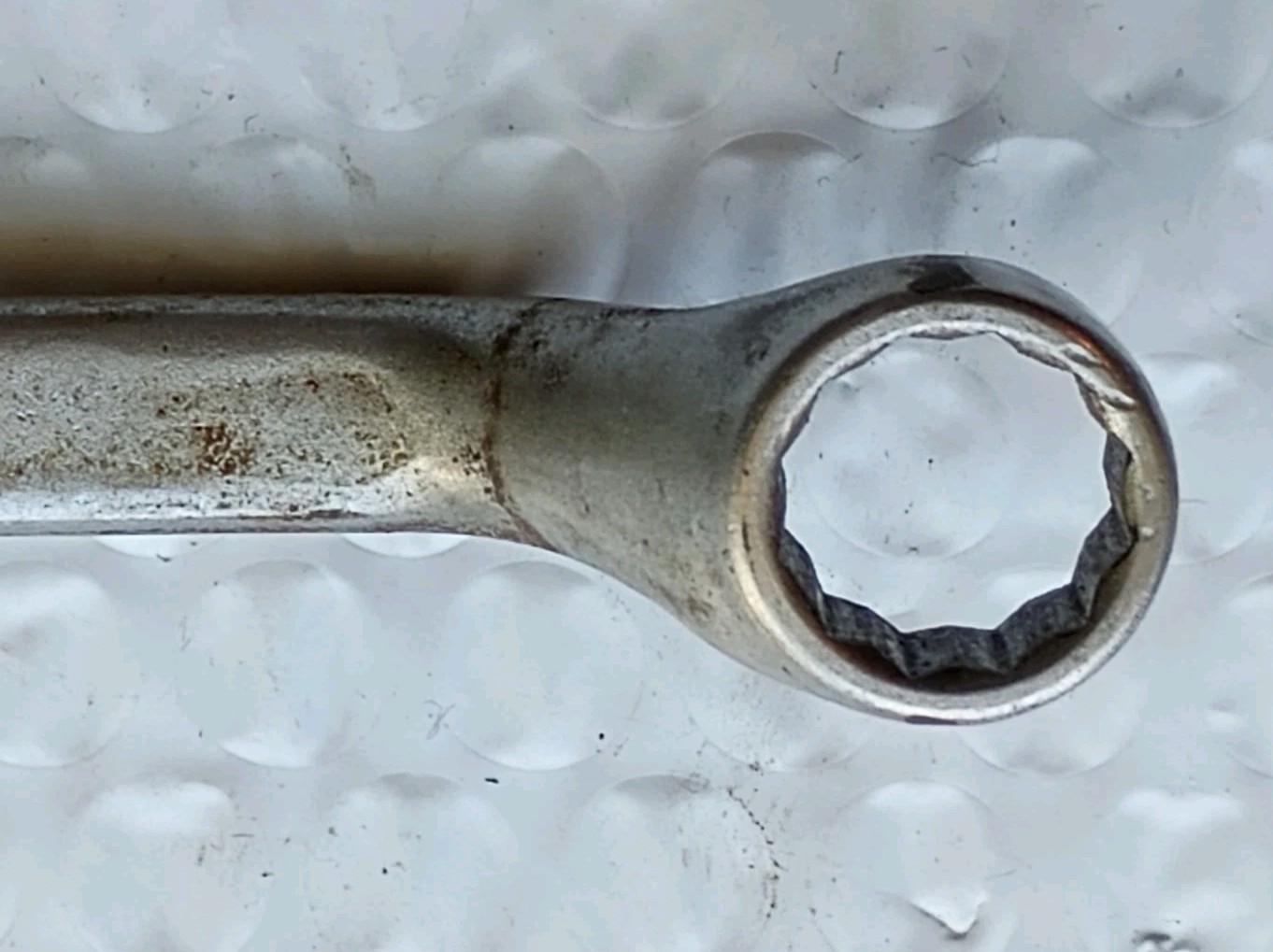 INDESTRO SUPER, 731, 1/2″x9/16″ DBL. BOX WRENCH, 8.6″ LONG, 12 POINT *USA MADE*